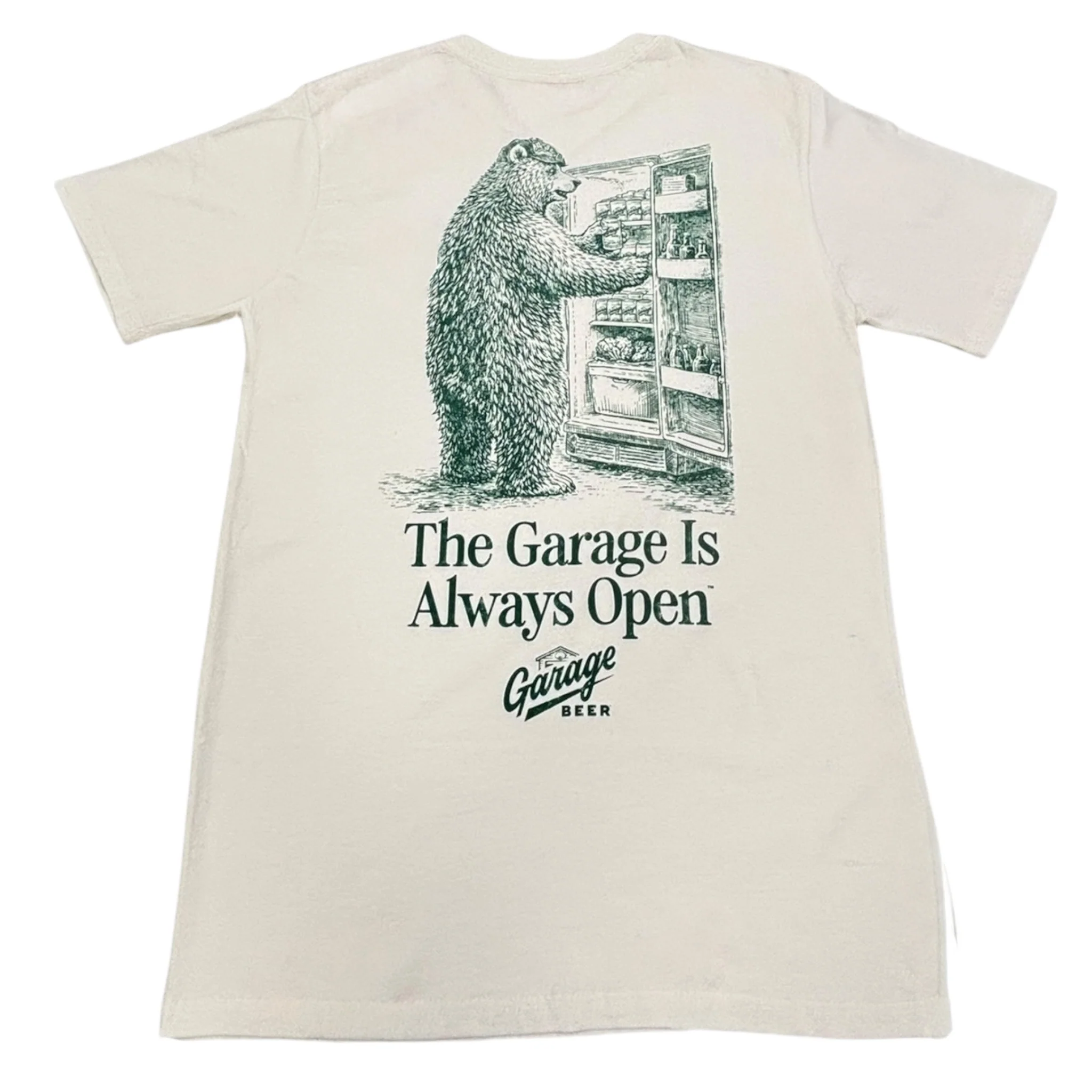 Garage Beer Garage Always Open Short Sleeve T-Shirt