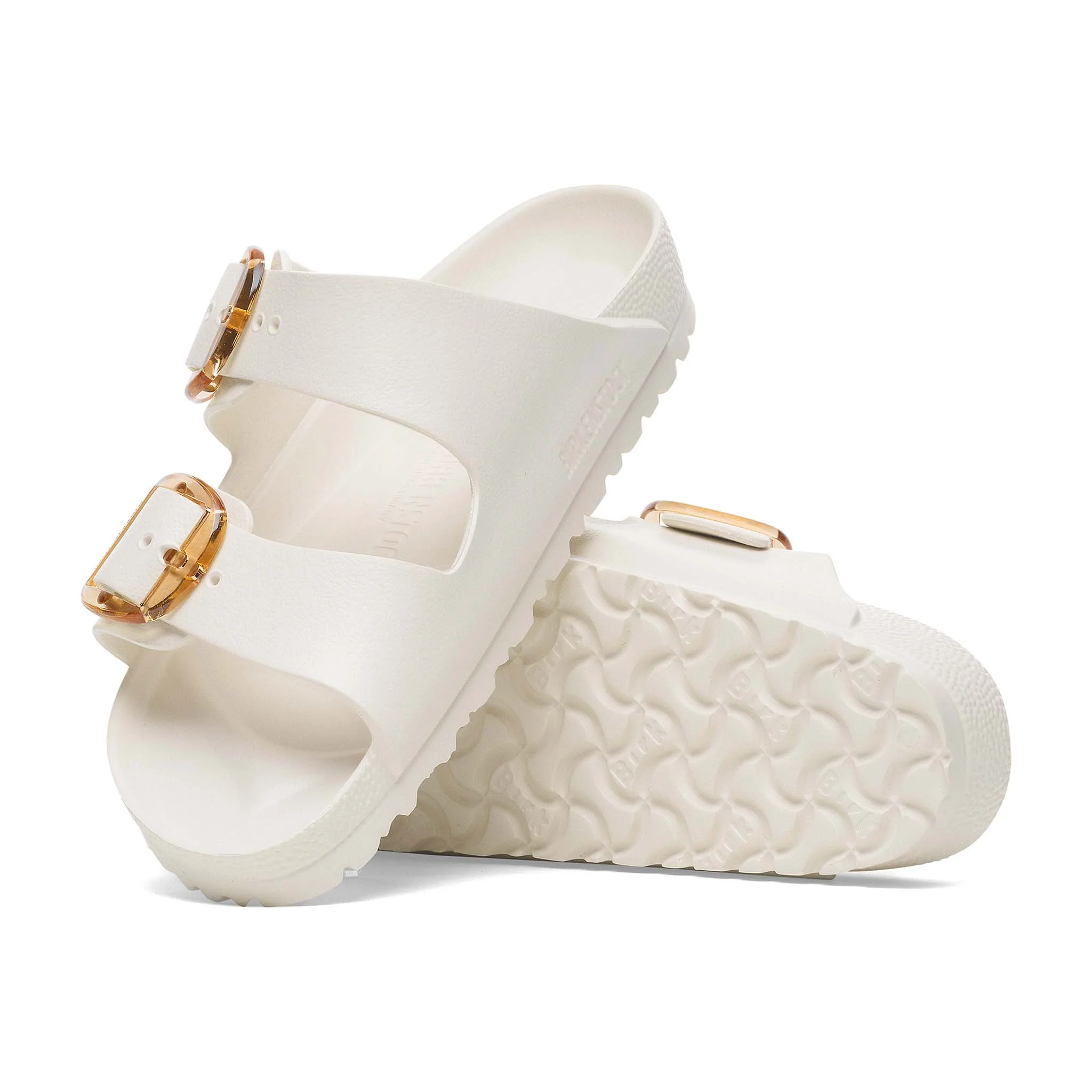 Arizona Big Buckle Eva Sandals in Eggshell - Image 2