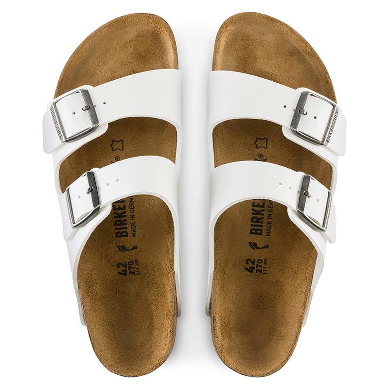 Arizona Birko-Flor® Sandals in White - Image 3