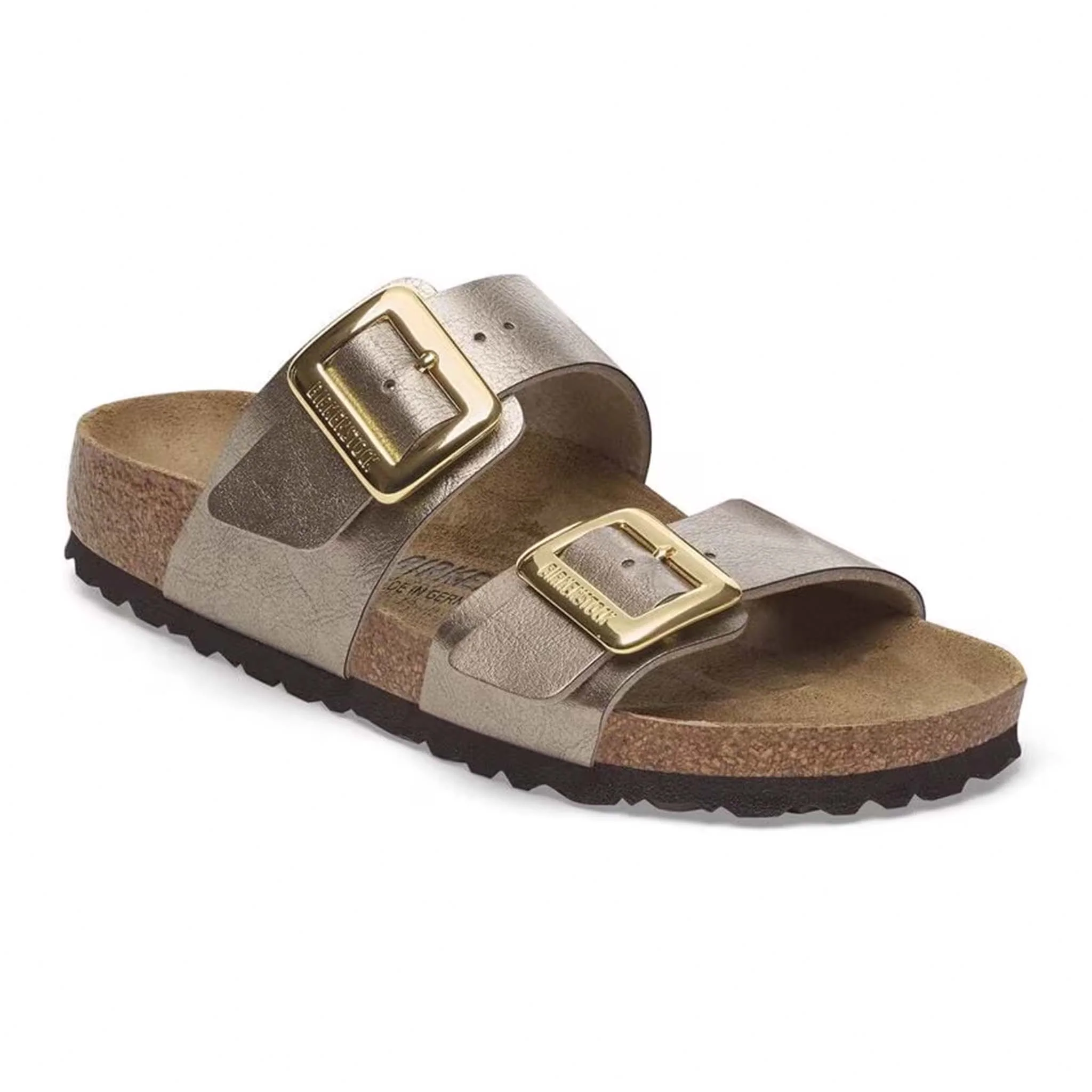 Sydney Luxe Buckle Sandals in Taupe - Image 2