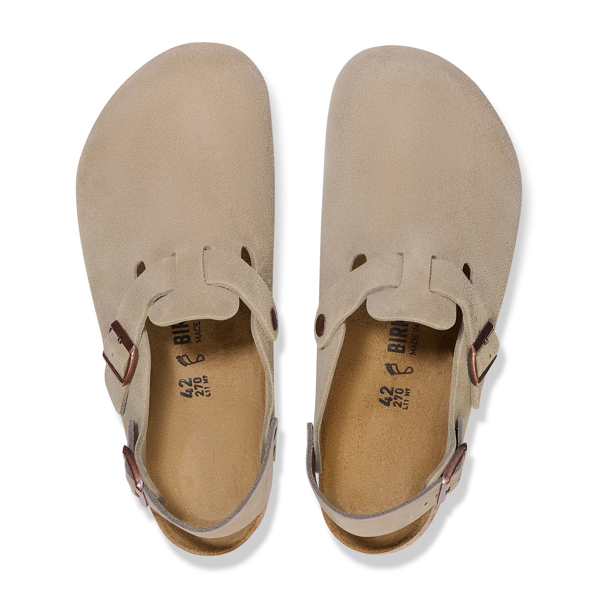 Tokio Suede Leather Shoes in Taupe - Image 2
