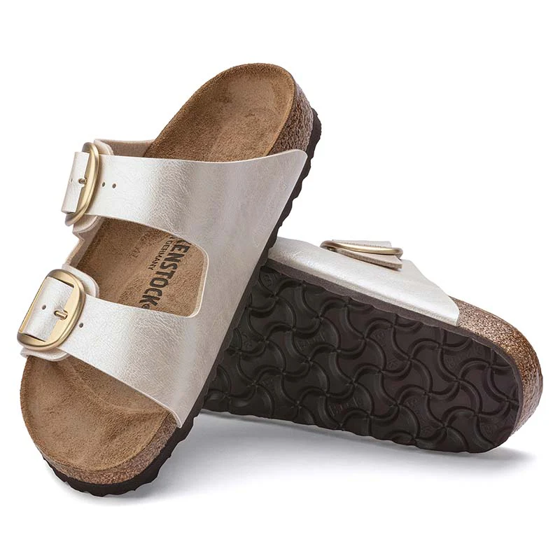 Women's Arizona Birkibuc Sandals in Graceful Pearl White - Image 2