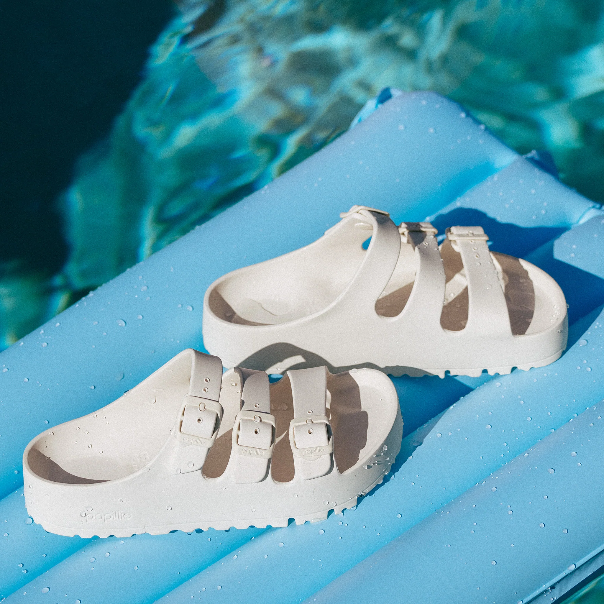 Women's Florida Flex Platform Sandals in Eggshell - Image 4