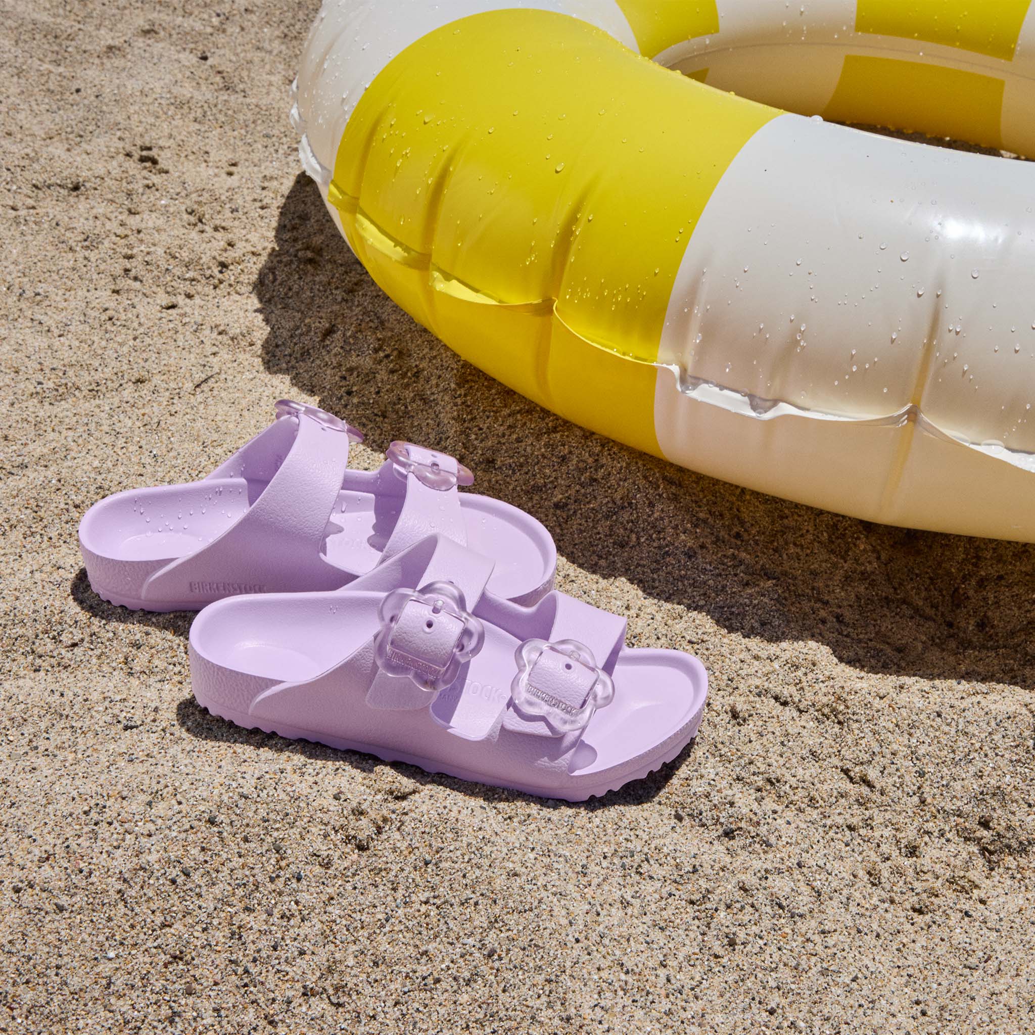 Youth Arizona Flower EVA Sandals in Crocus - Image 4