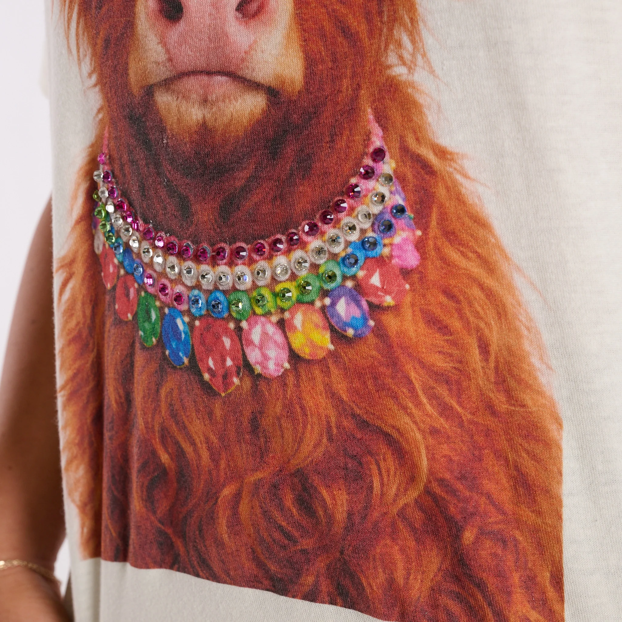 Bejeweled Highland Cow Short Sleeve T-Shirt - Image 3