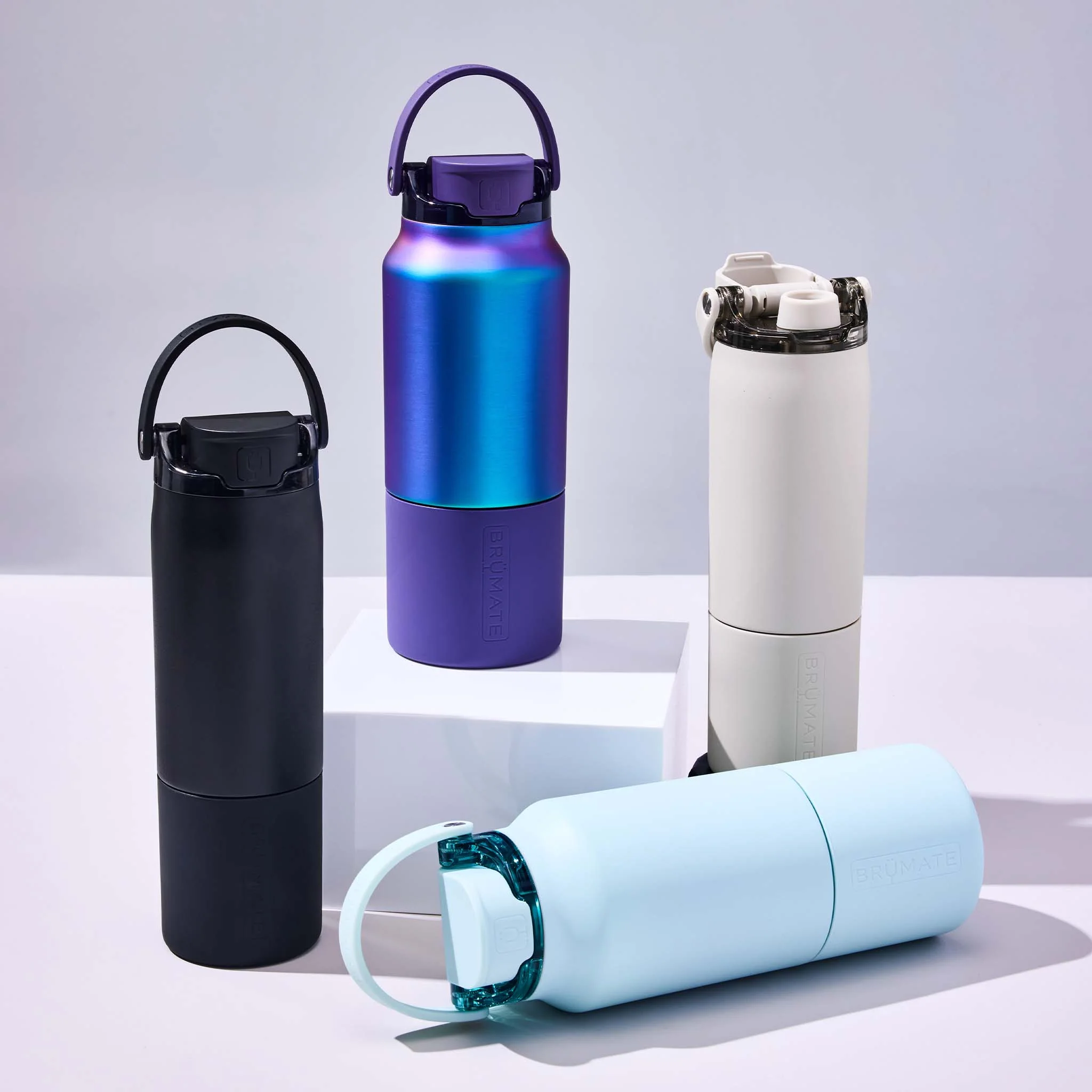 35oz Rise Water Bottle in Onyx Leopard - Image 3
