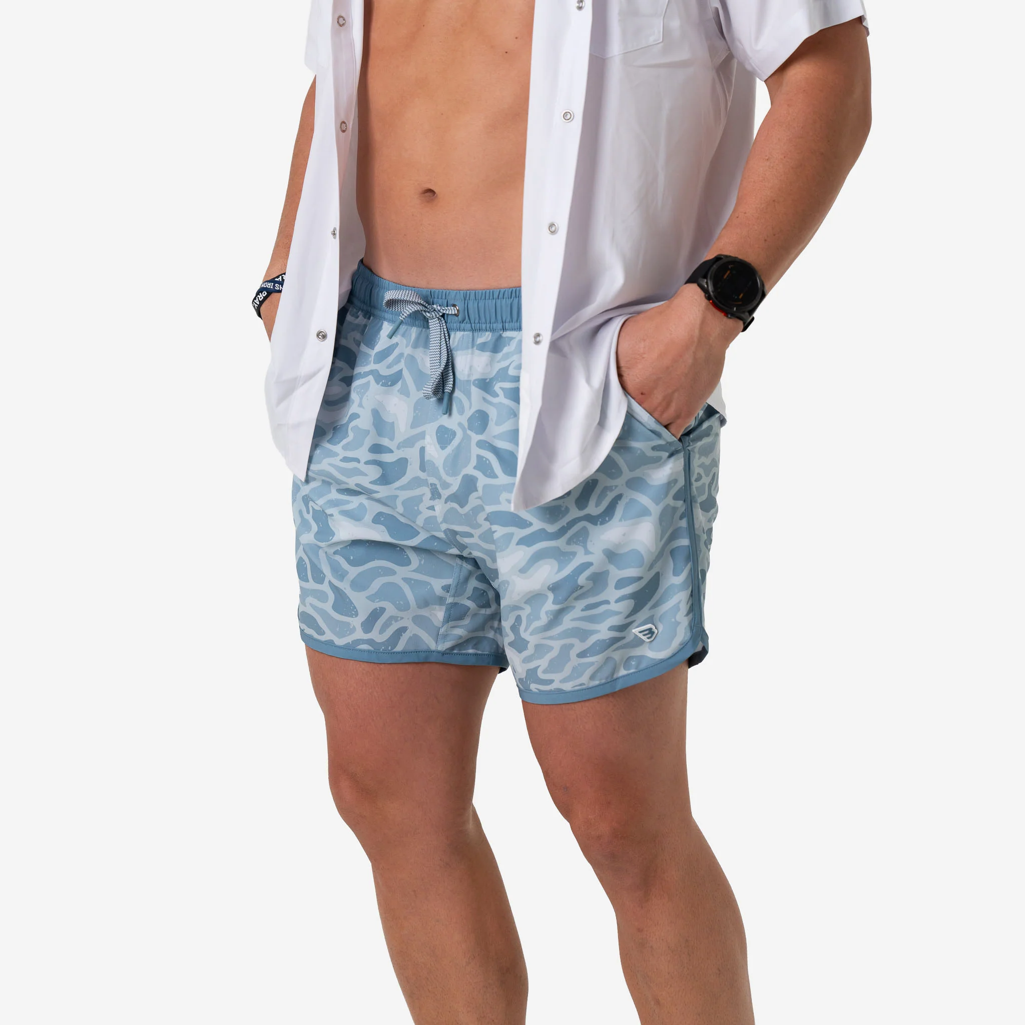 5 Inch Swim Shorts in Seaside Camo - Image 3