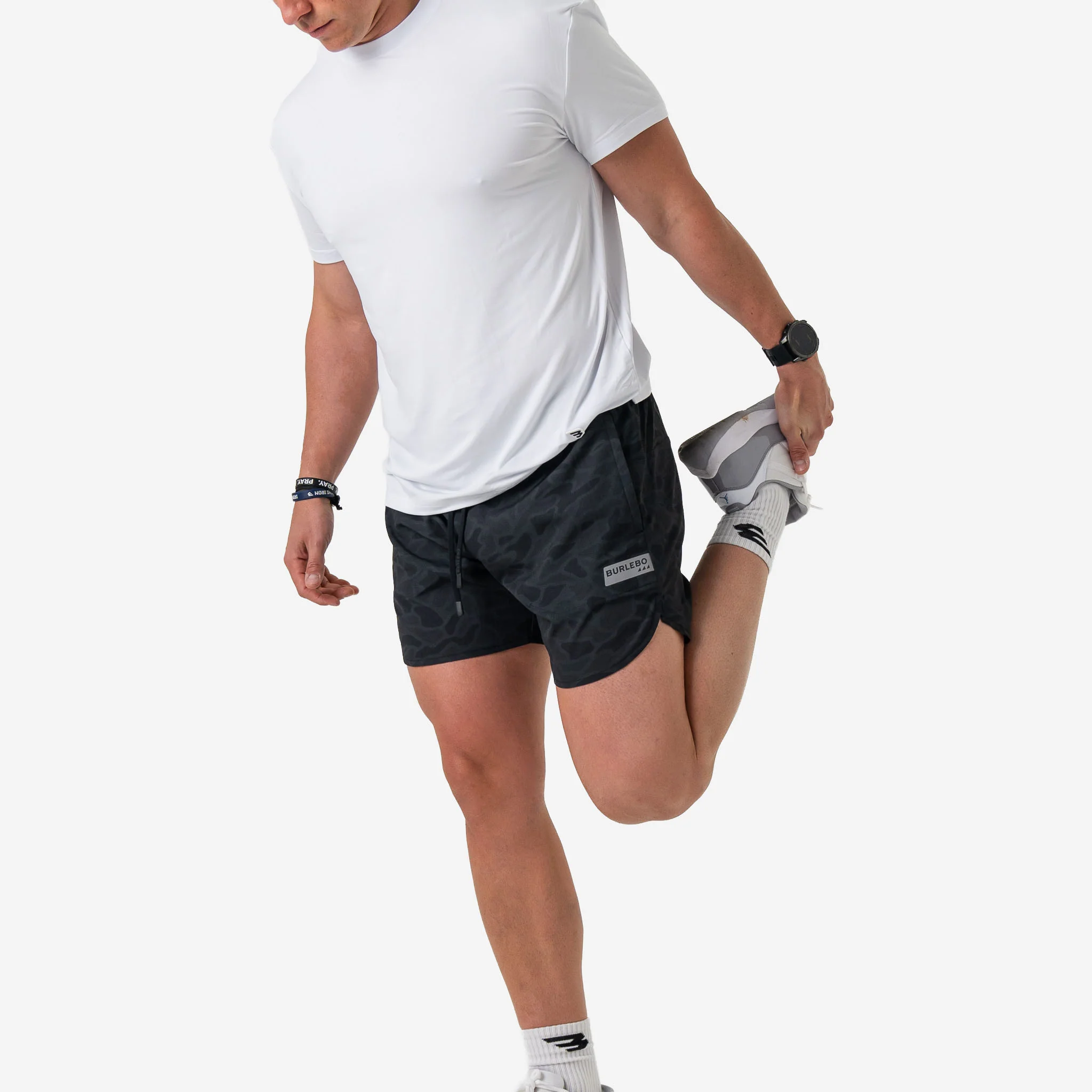 5 Inch Training Shorts in Black Camo - Image 3
