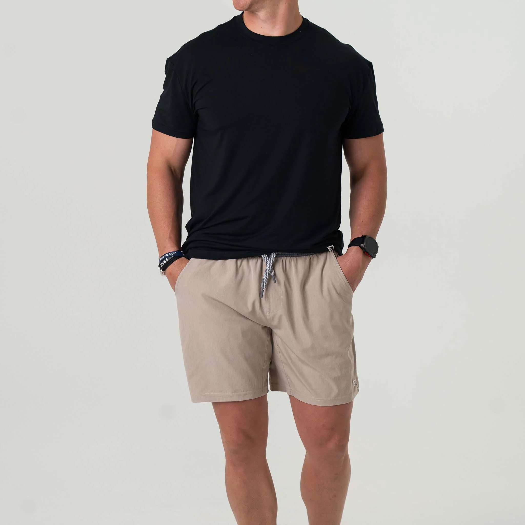 7" Athletic Shorts in Khaki - Image 4