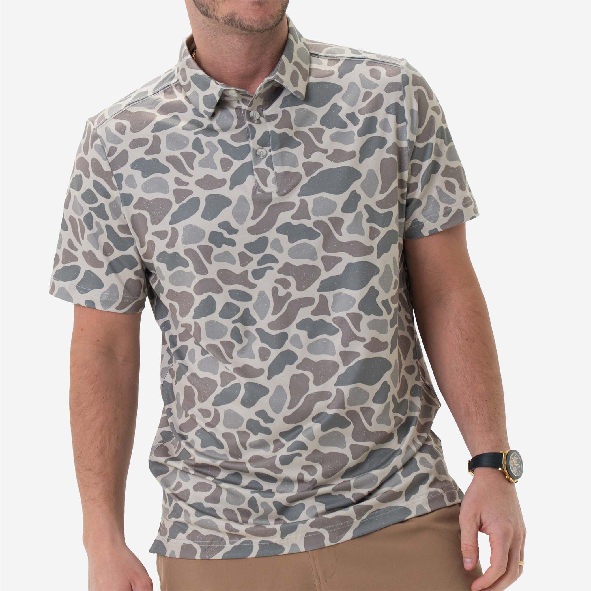 Classic Deer Camo Performance Polo - Image 2
