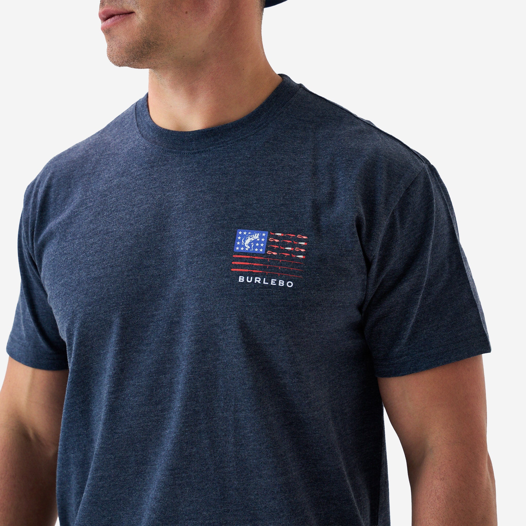 Fishing Gear American Flag Short Sleeve T-Shirt - Image 4