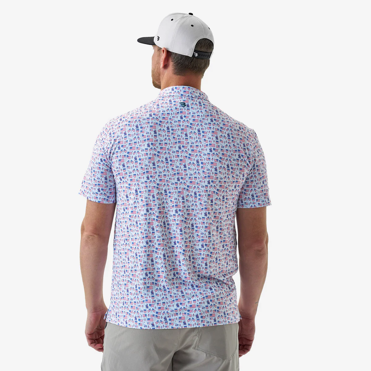 Old Glory Short Sleeve Performance Polo - Image 4