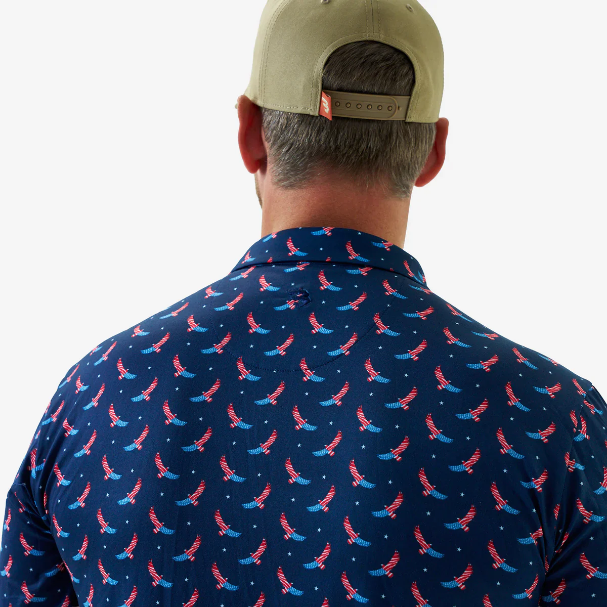 USA Eagle Short Sleeve Performance Polo - Image 3