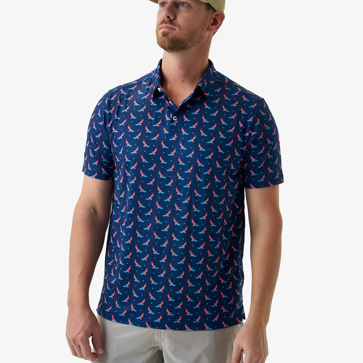 USA Eagle Short Sleeve Performance Polo - Image 6