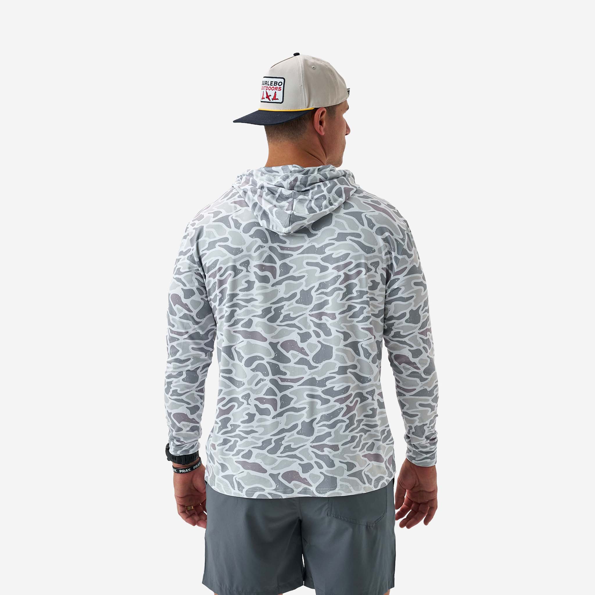 White Camo Performance Hoodie - Image 4
