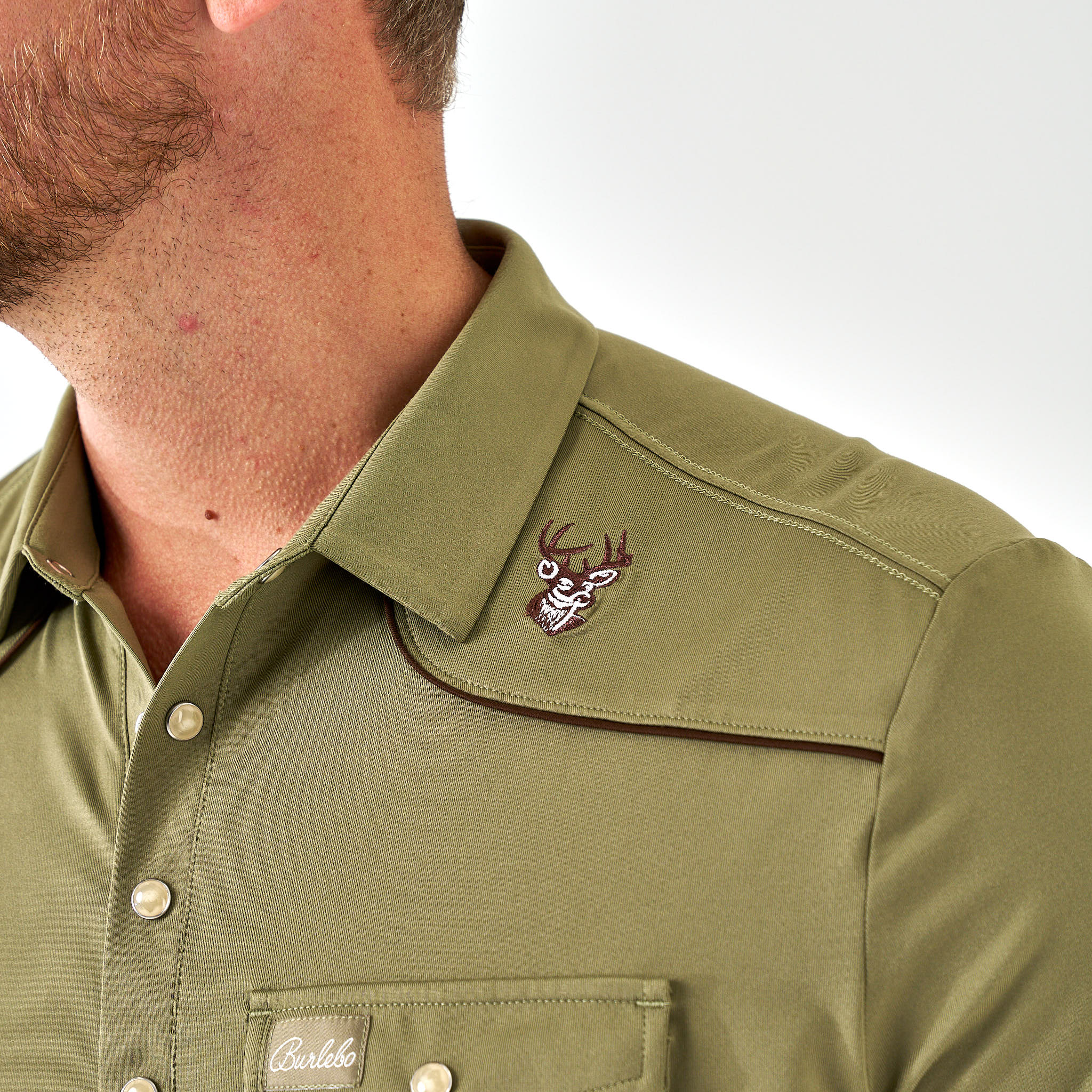 Whitetail Performance Snap Polo - Image 2