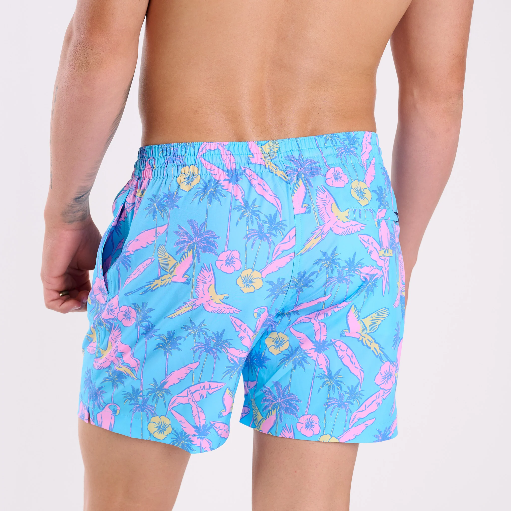 The Flock Parties 5.5 Inch Lined Swim Shorts - Image 5