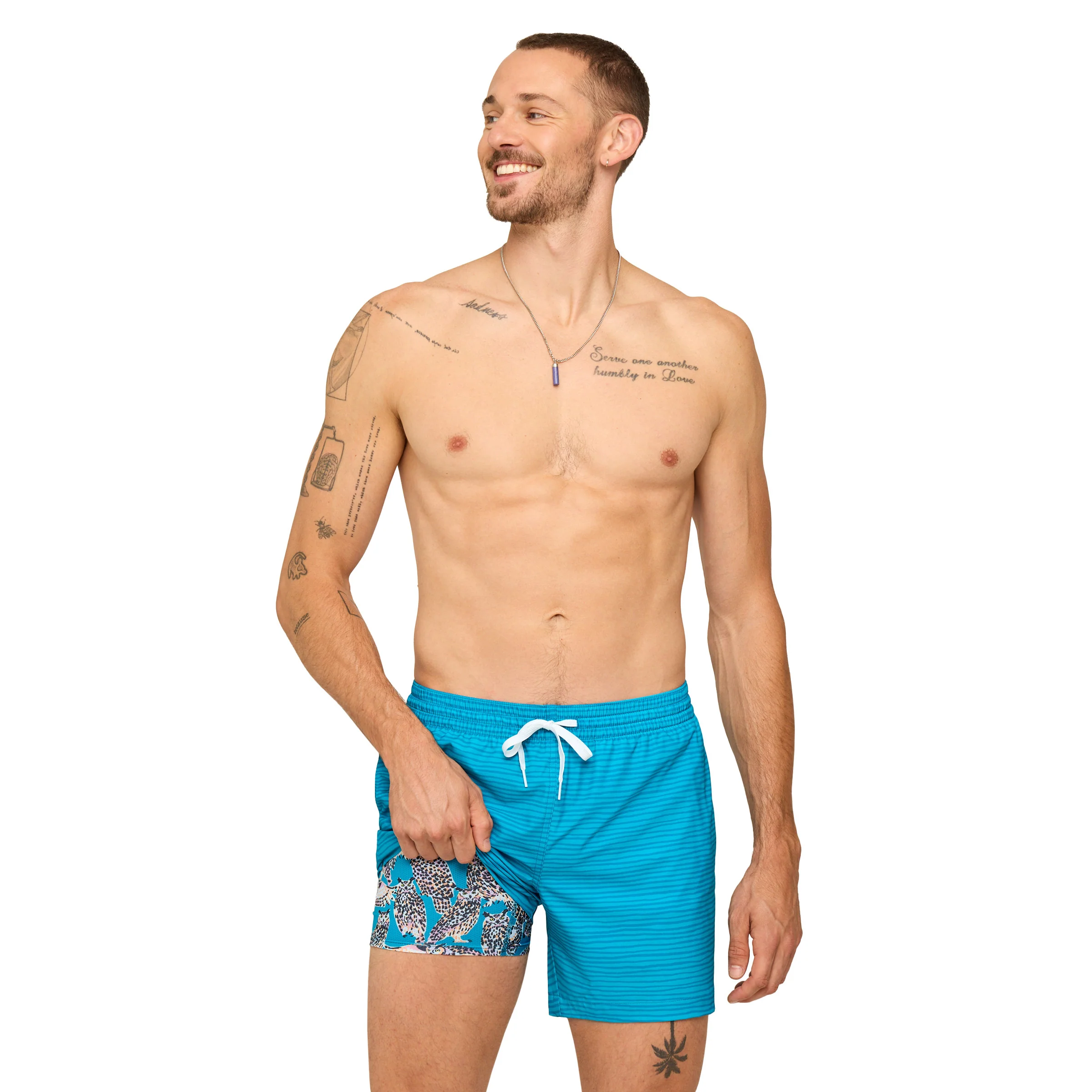 The It's Been A Hoots 5.5 Inch Lined Swim Shorts - Image 2