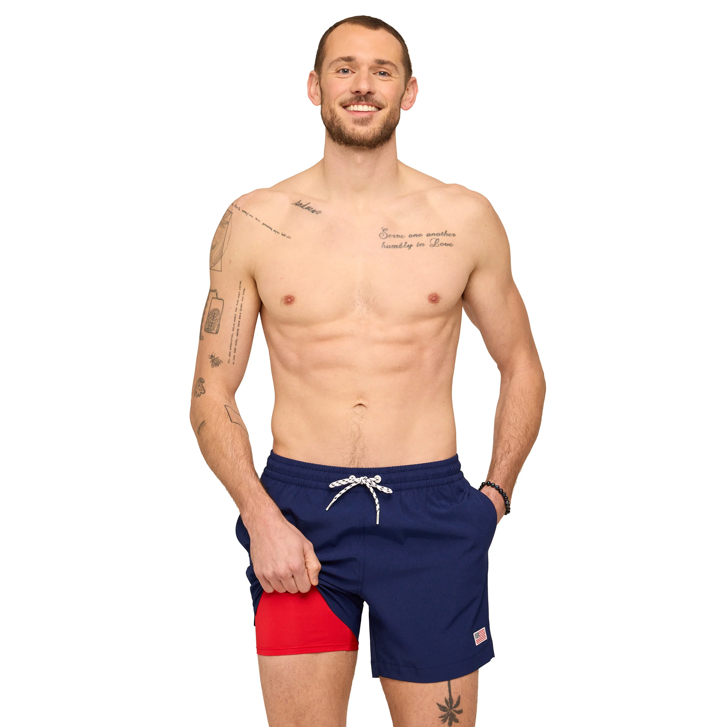 The Out of the Blues 5.5 Inch Lined Swim Shorts - Image 3