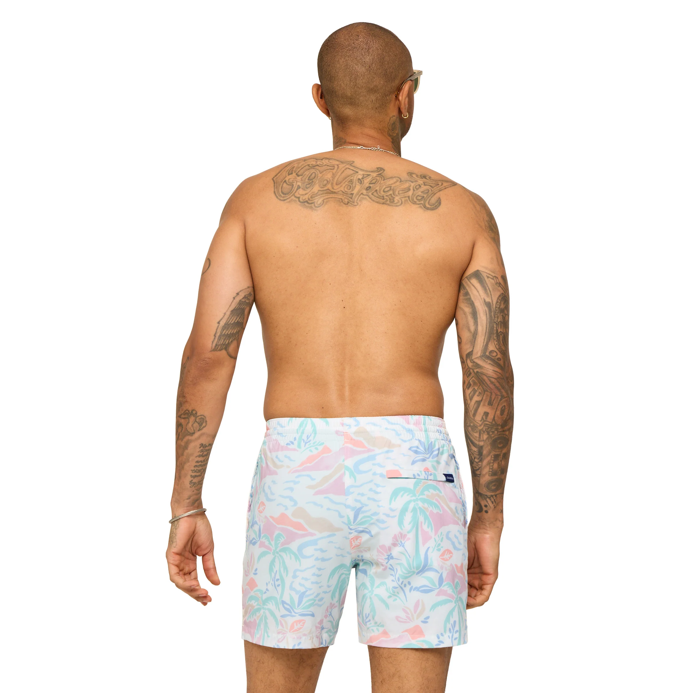 The Washed Ashores 5.5 Inch Lined Swim Shorts in White - Image 3