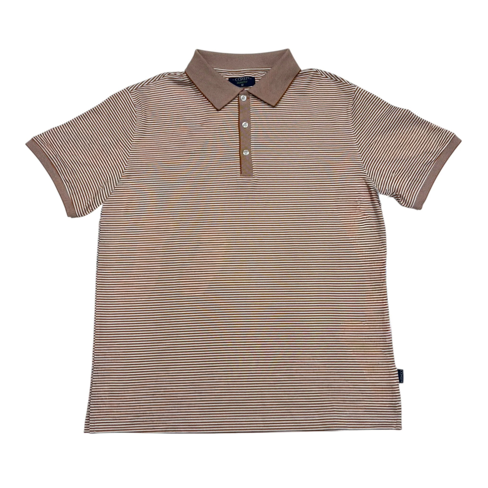 Slipknot Stripe Polo in Camel