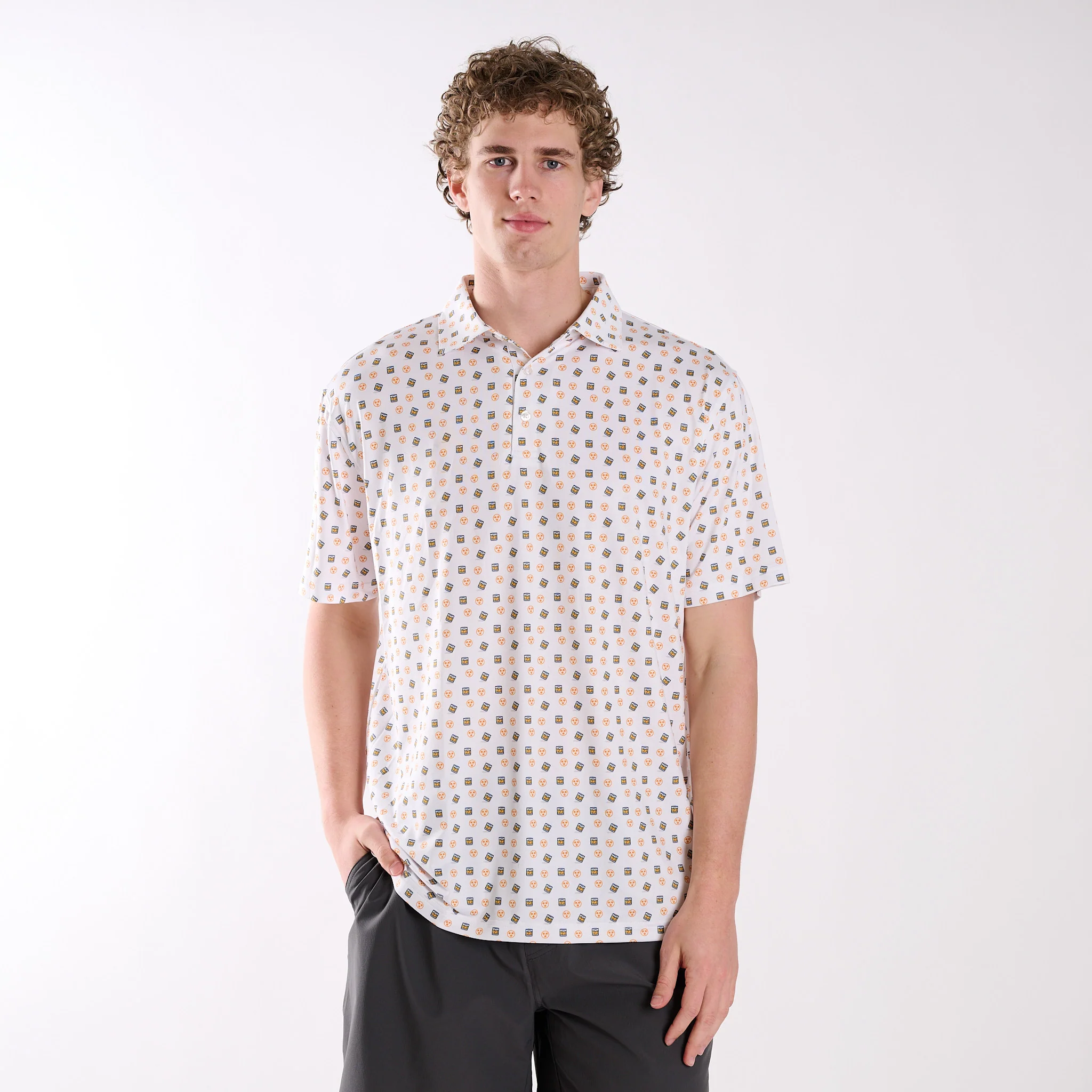 Tennessee Whiskey Tri Star Printed Polo