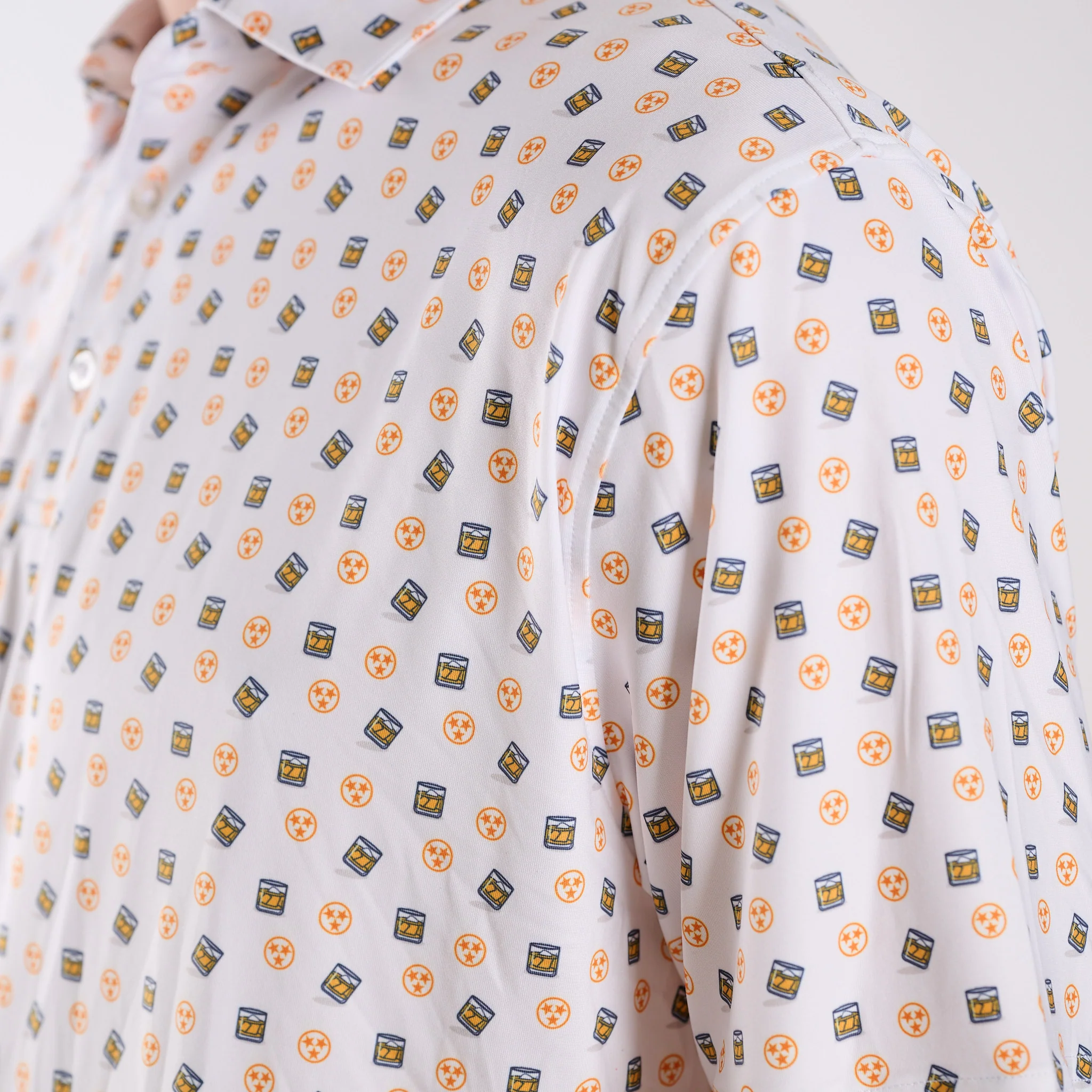 Tennessee Whiskey Tri Star Printed Polo - Image 2