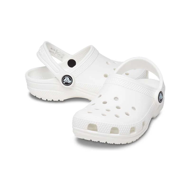 Kids Classic Clog in White - Image 3