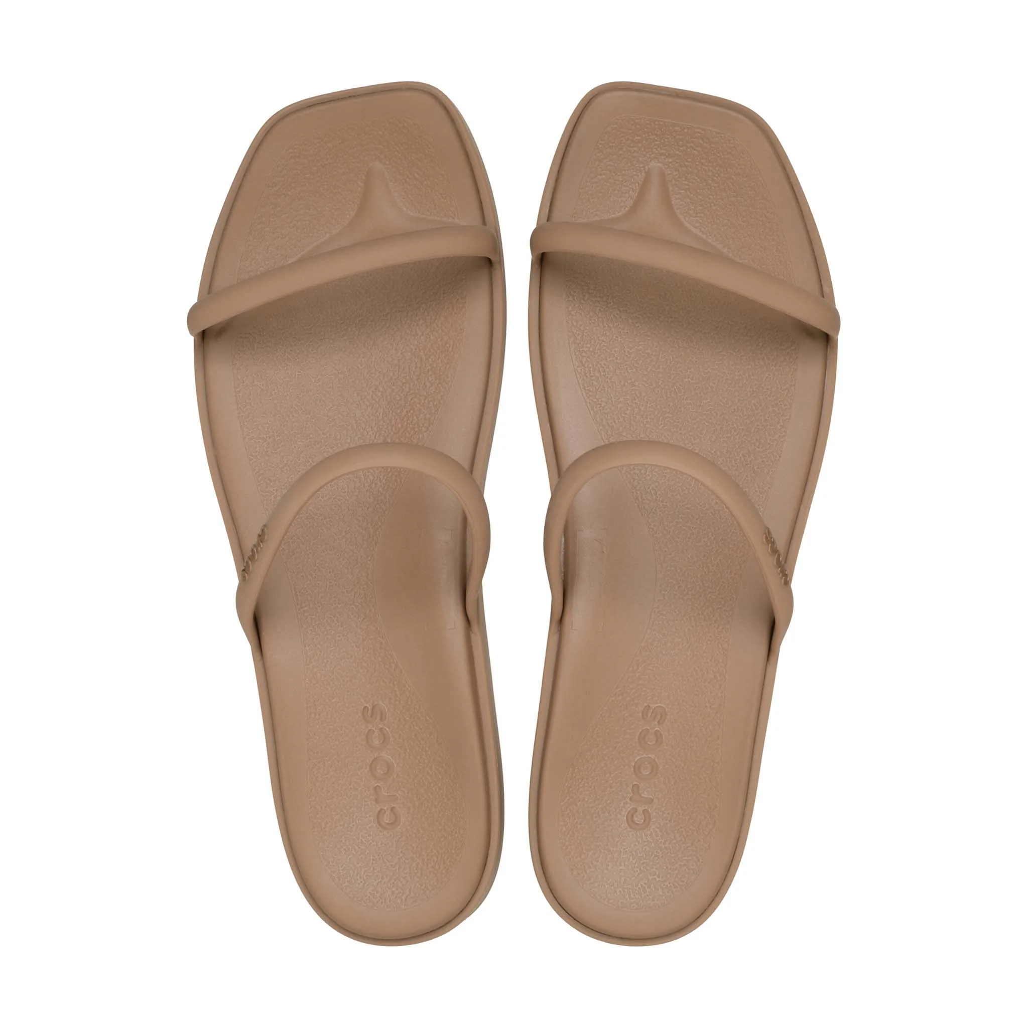 Miami Two Strap Sandals in Milk Chocolate - Image 4