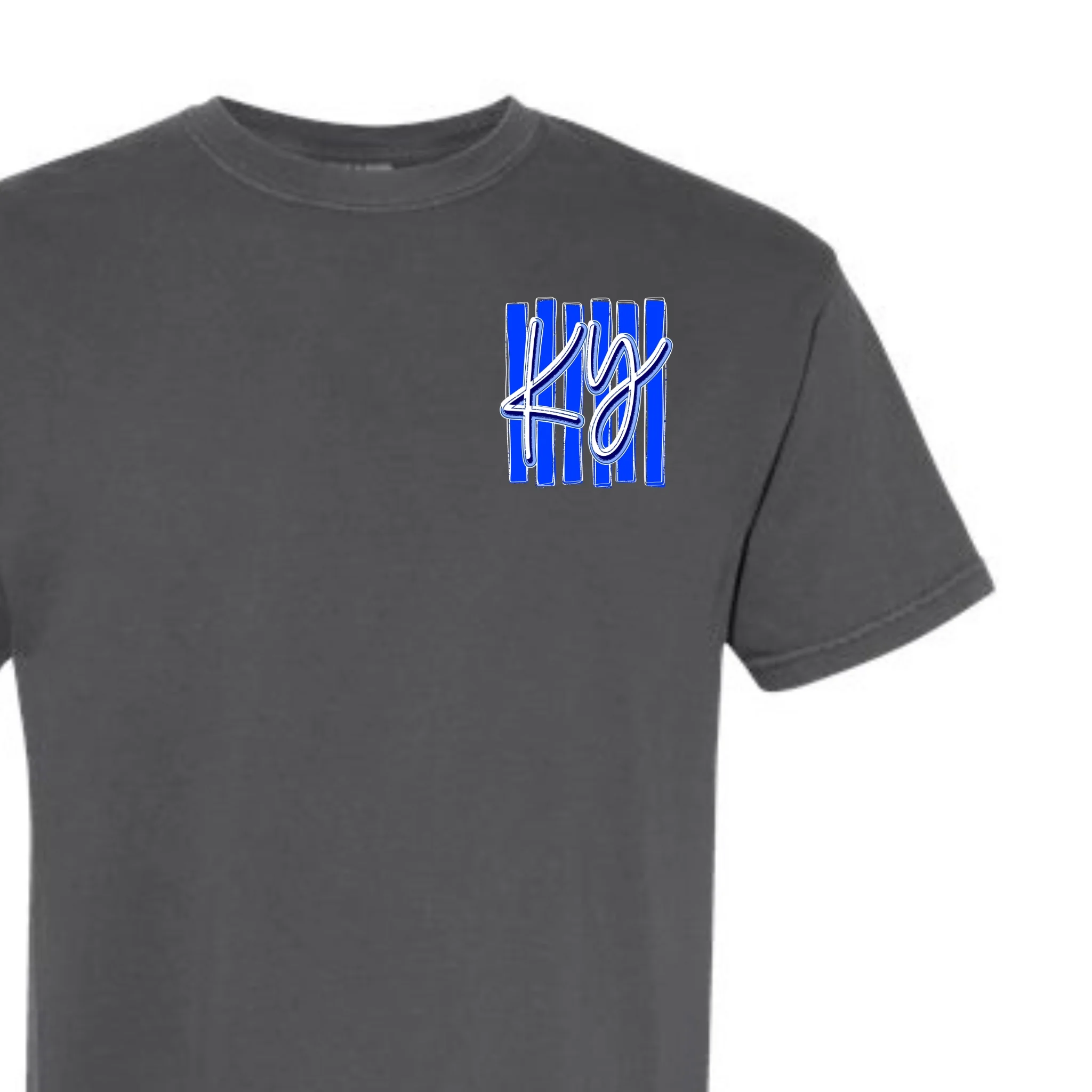 Kentucky Stripes Short Sleeve T-Shirt in Pepper - Image 3