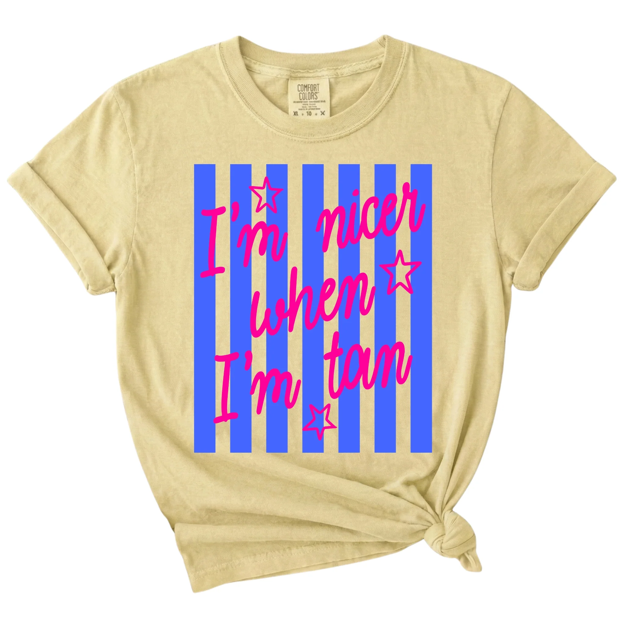 I'm Nicer When I'm Tan Short Sleeve T-Shirt