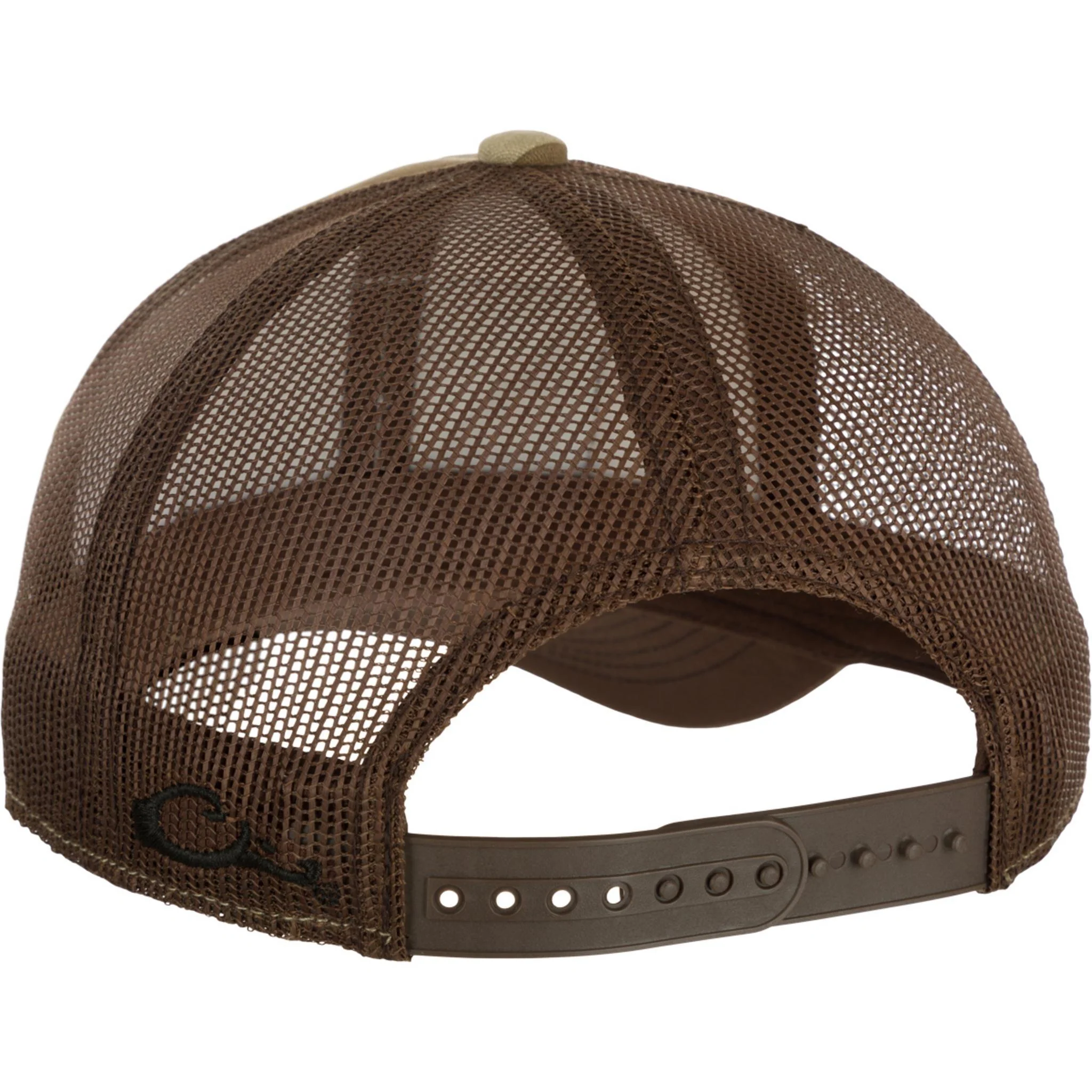 Square Patch Old School Camo Foam Front Hat - Image 2