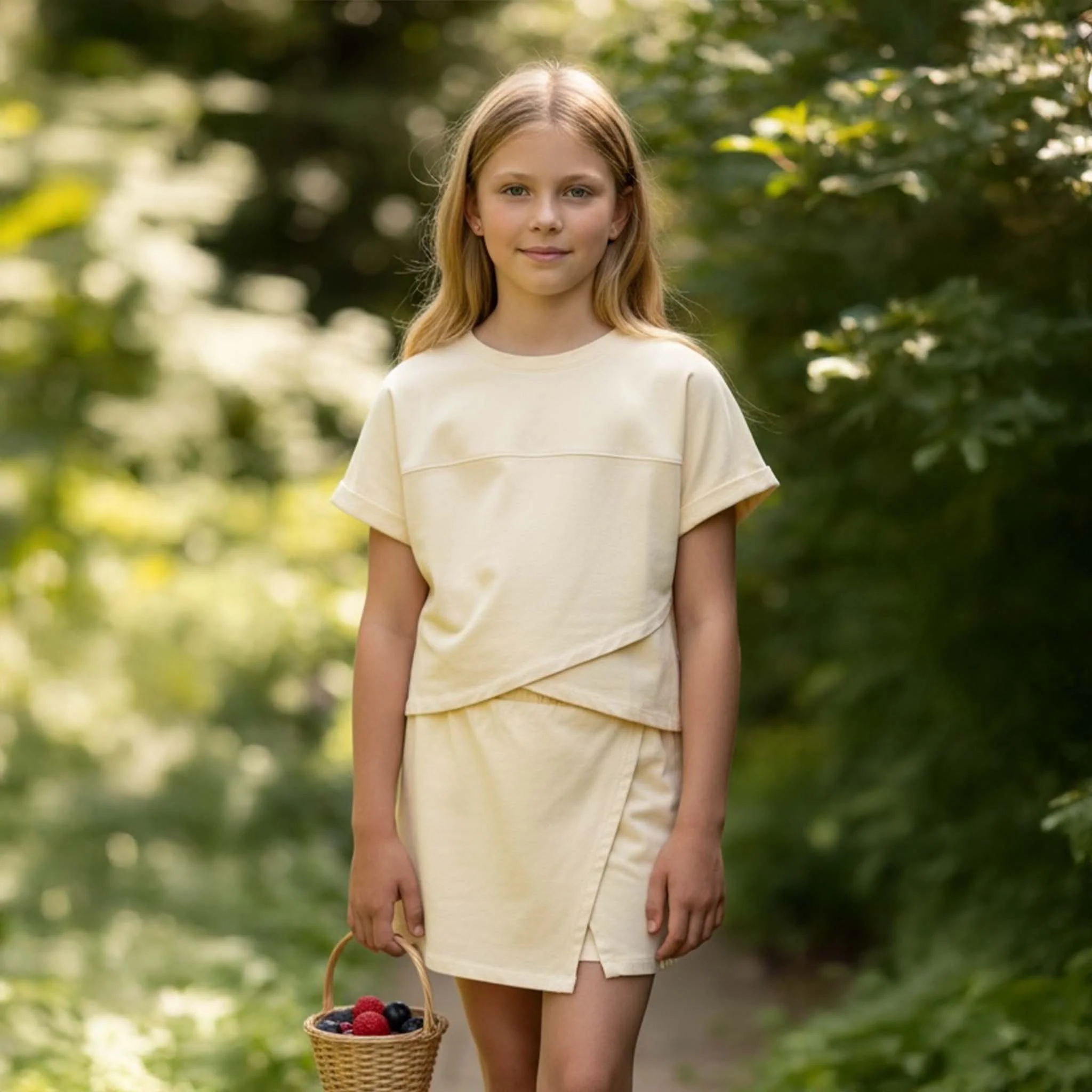 Youth Tulip Hem Short Sleeve Crossover Top - Image 12