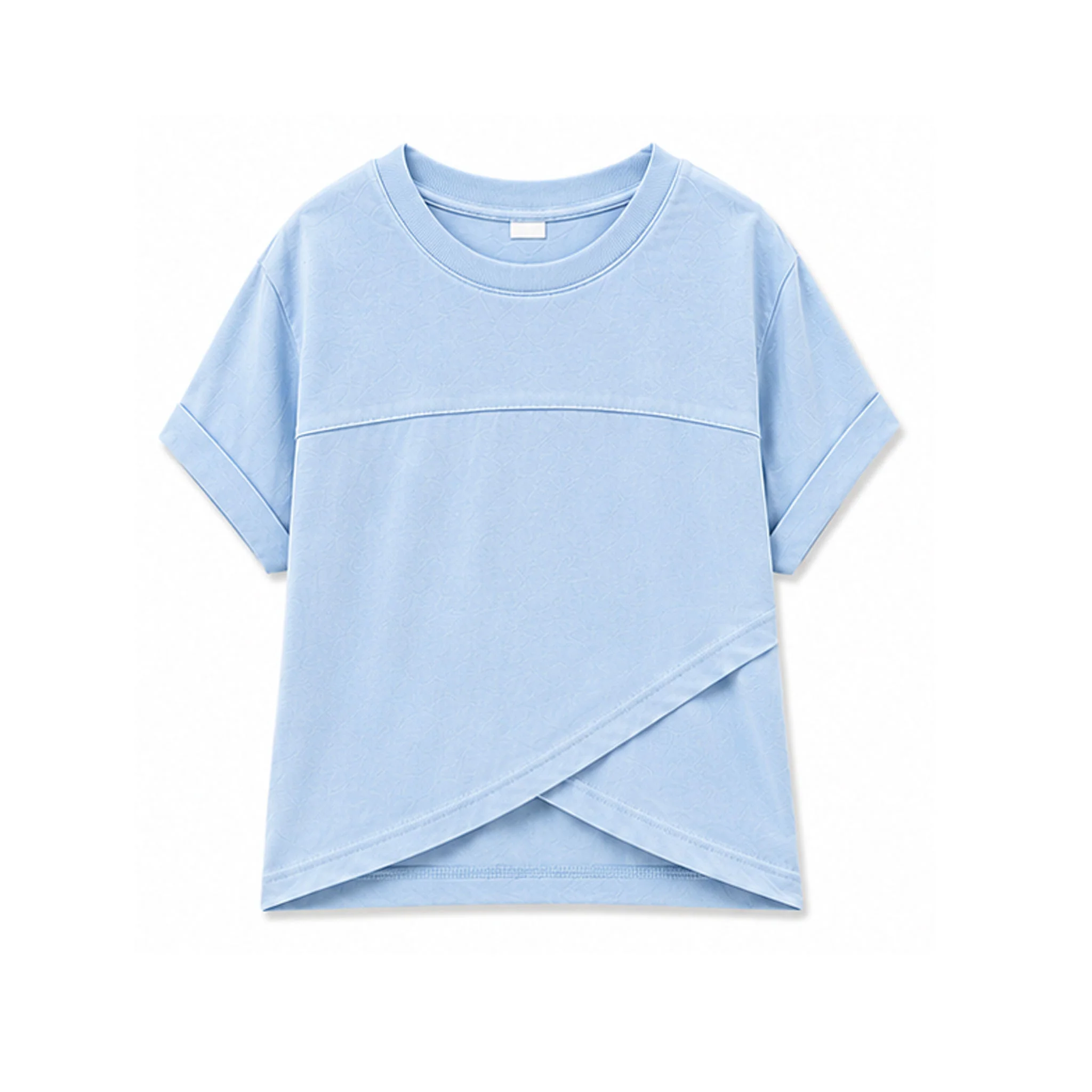 Youth Tulip Hem Short Sleeve Crossover Top - Image 4