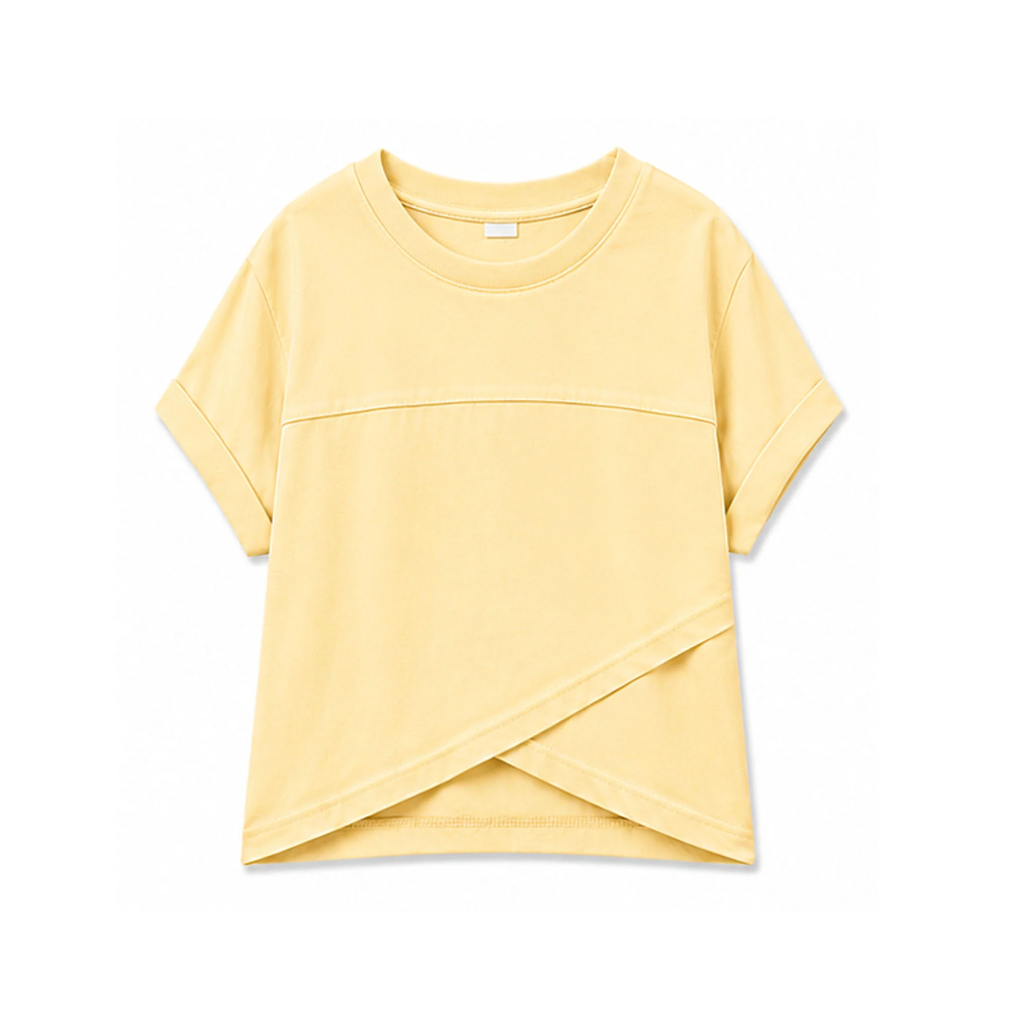 Youth Tulip Hem Short Sleeve Crossover Top - Image 5