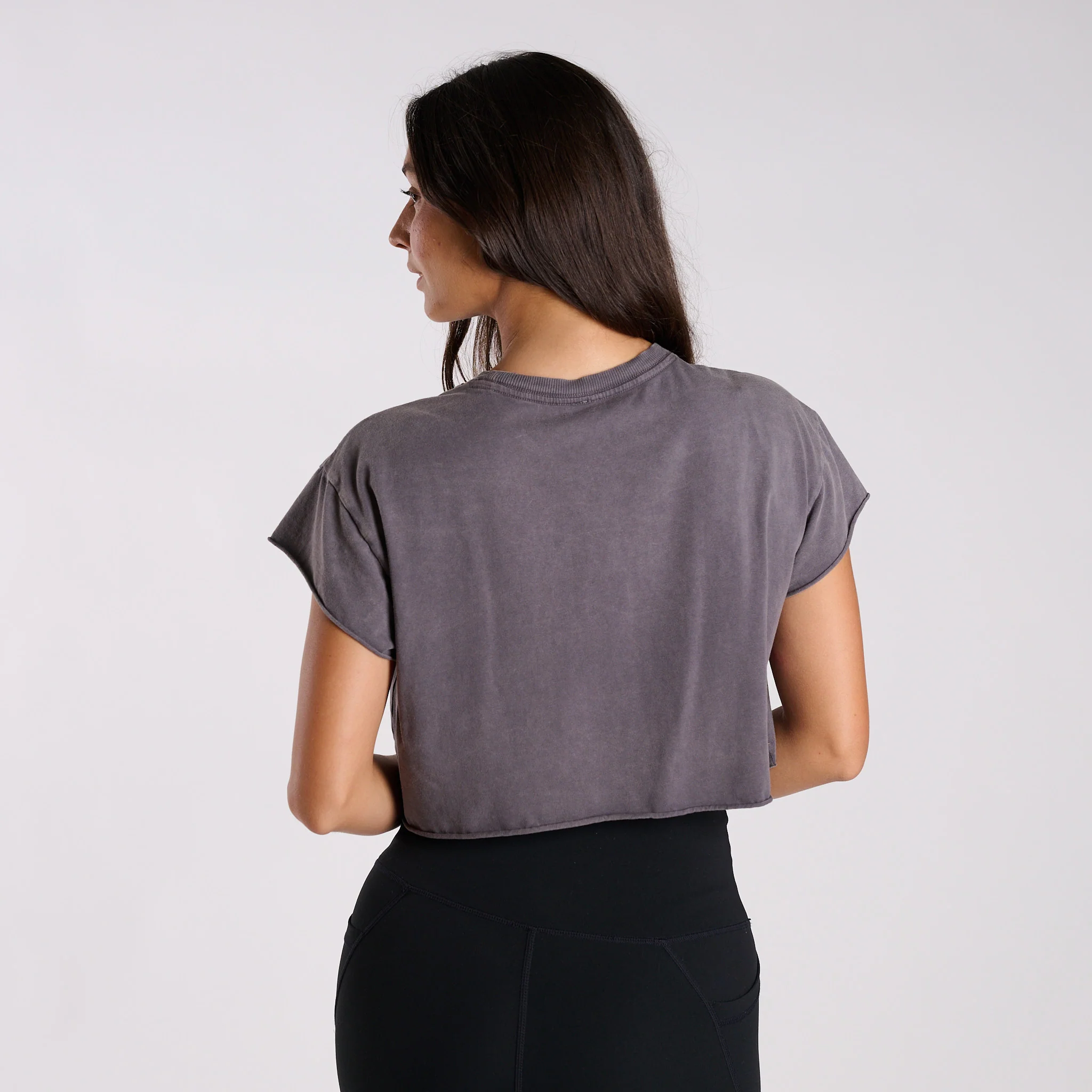 FP Movement Hot Shot Crop Tee in Black - Image 2