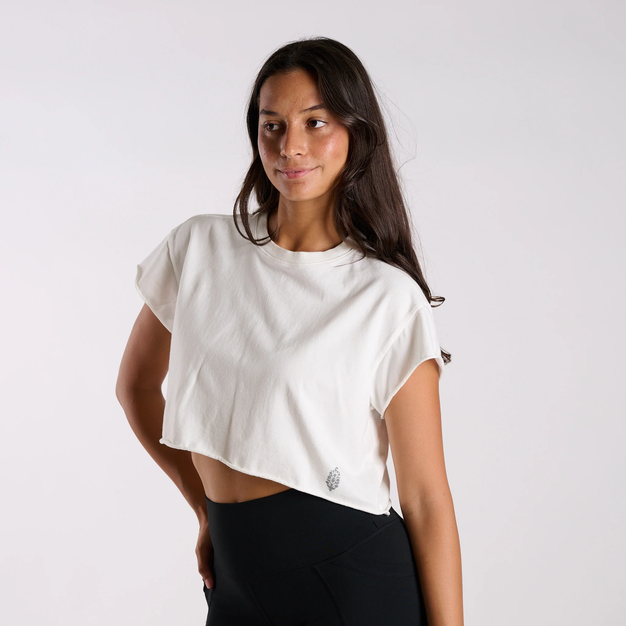 FP Movement Hot Shot Crop Tee in White - Image 2