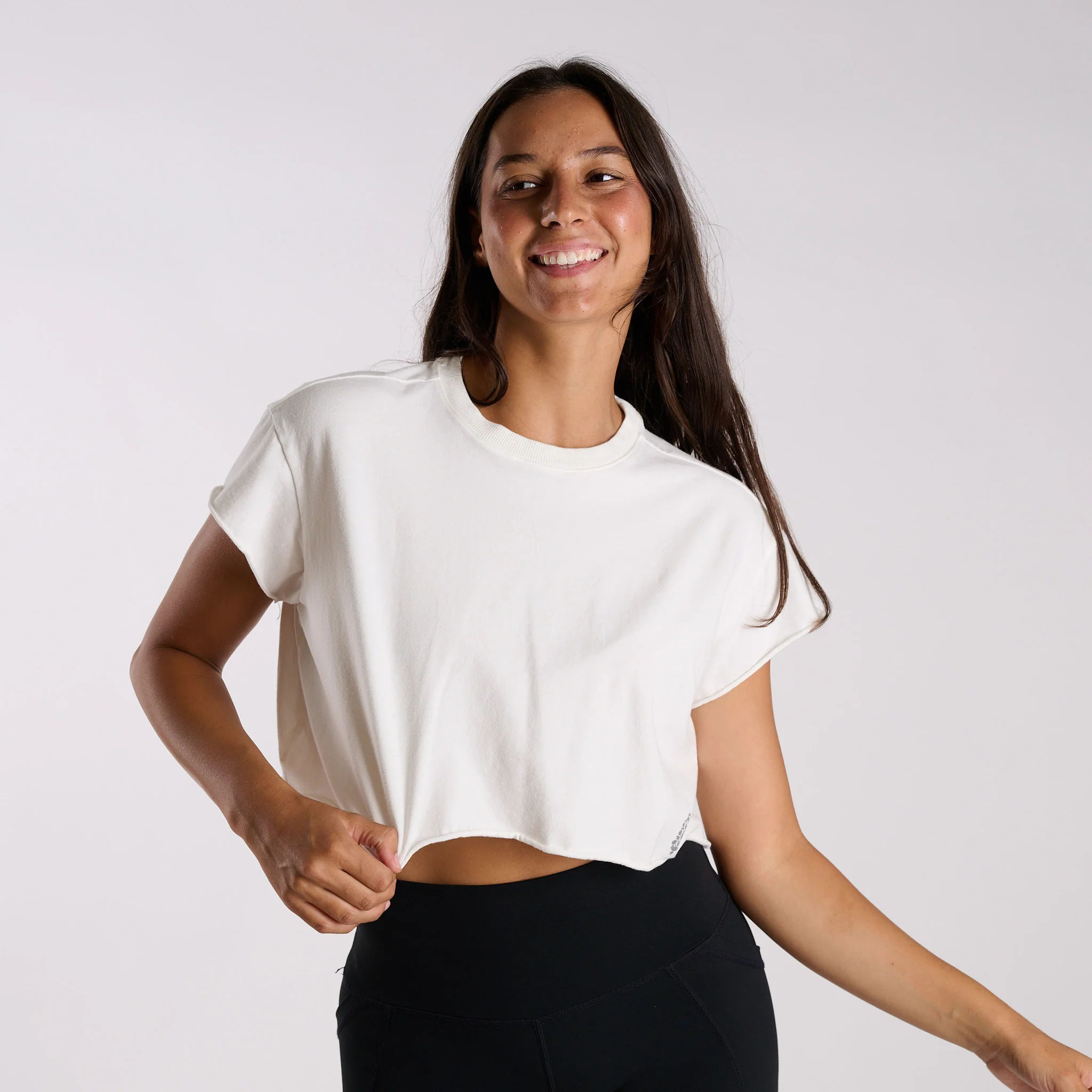 FP Movement Hot Shot Crop Tee in White - Image 3
