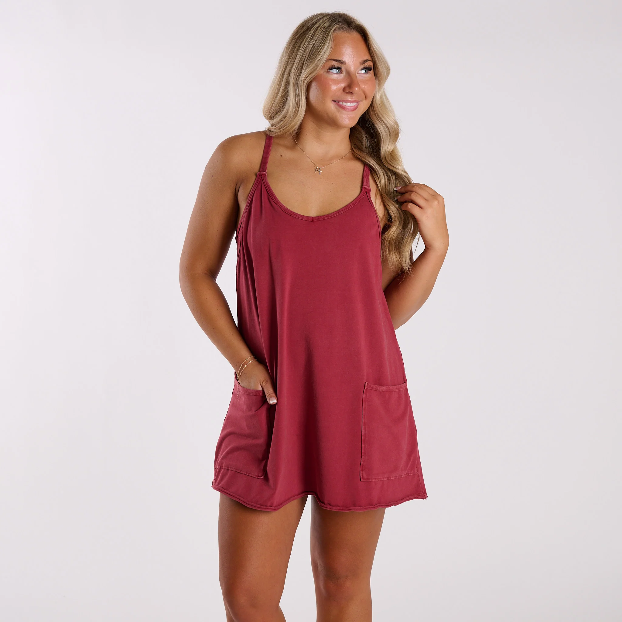 FP Movement Hot Shot Mini Dress in Brick - Image 6