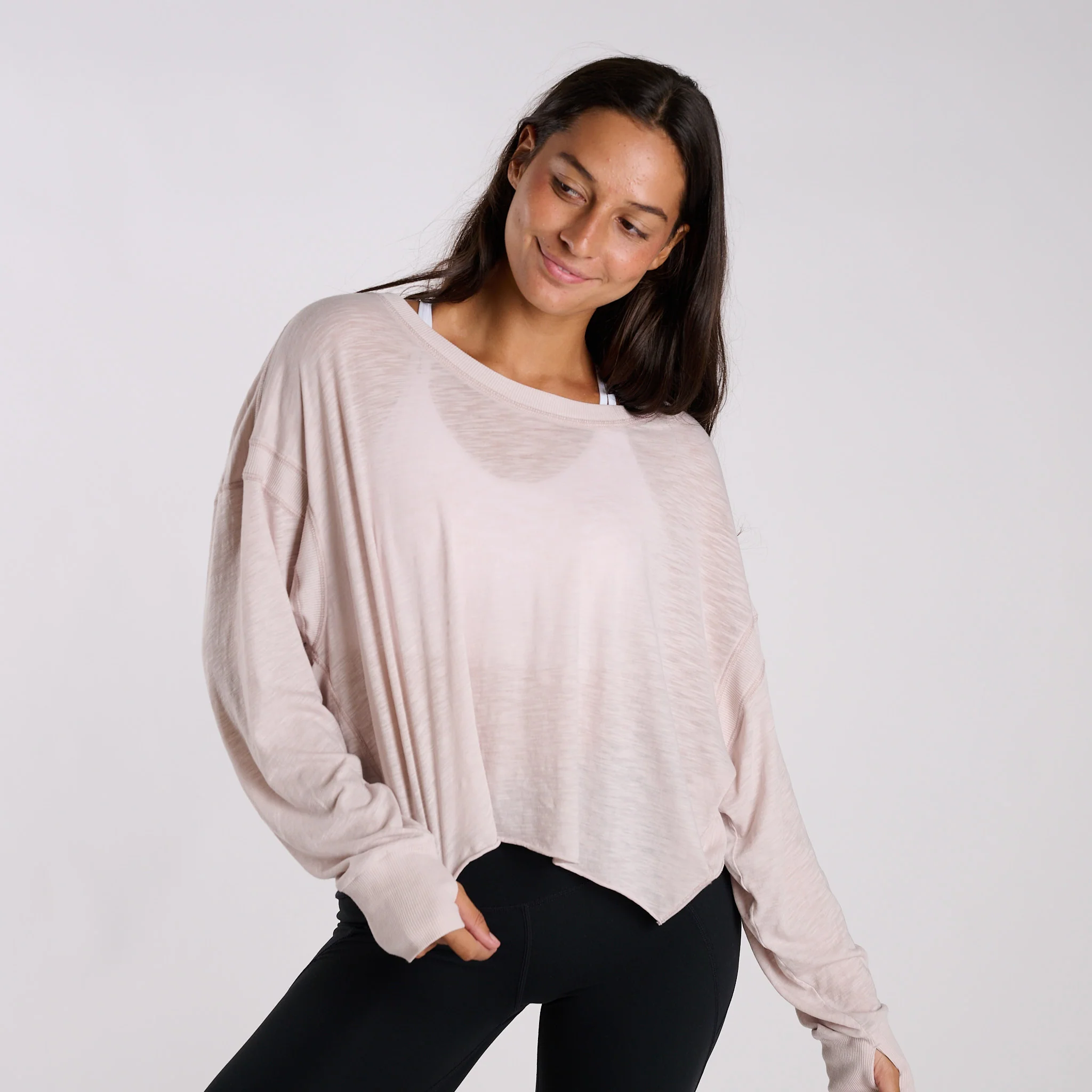 FP Movement Long Sleeve My Time Tee in Pearl - Image 2