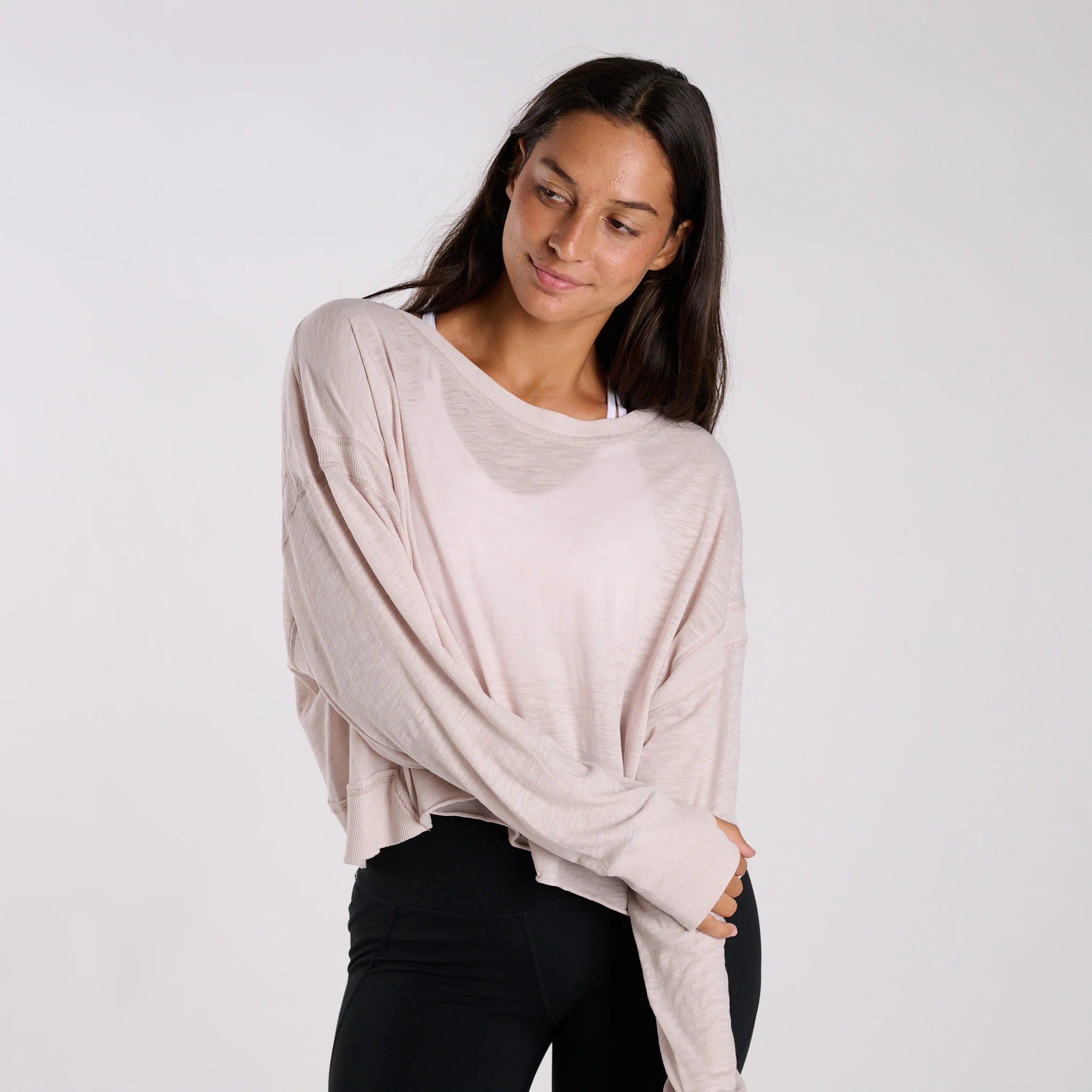 FP Movement Long Sleeve My Time Tee in Pearl - Image 3