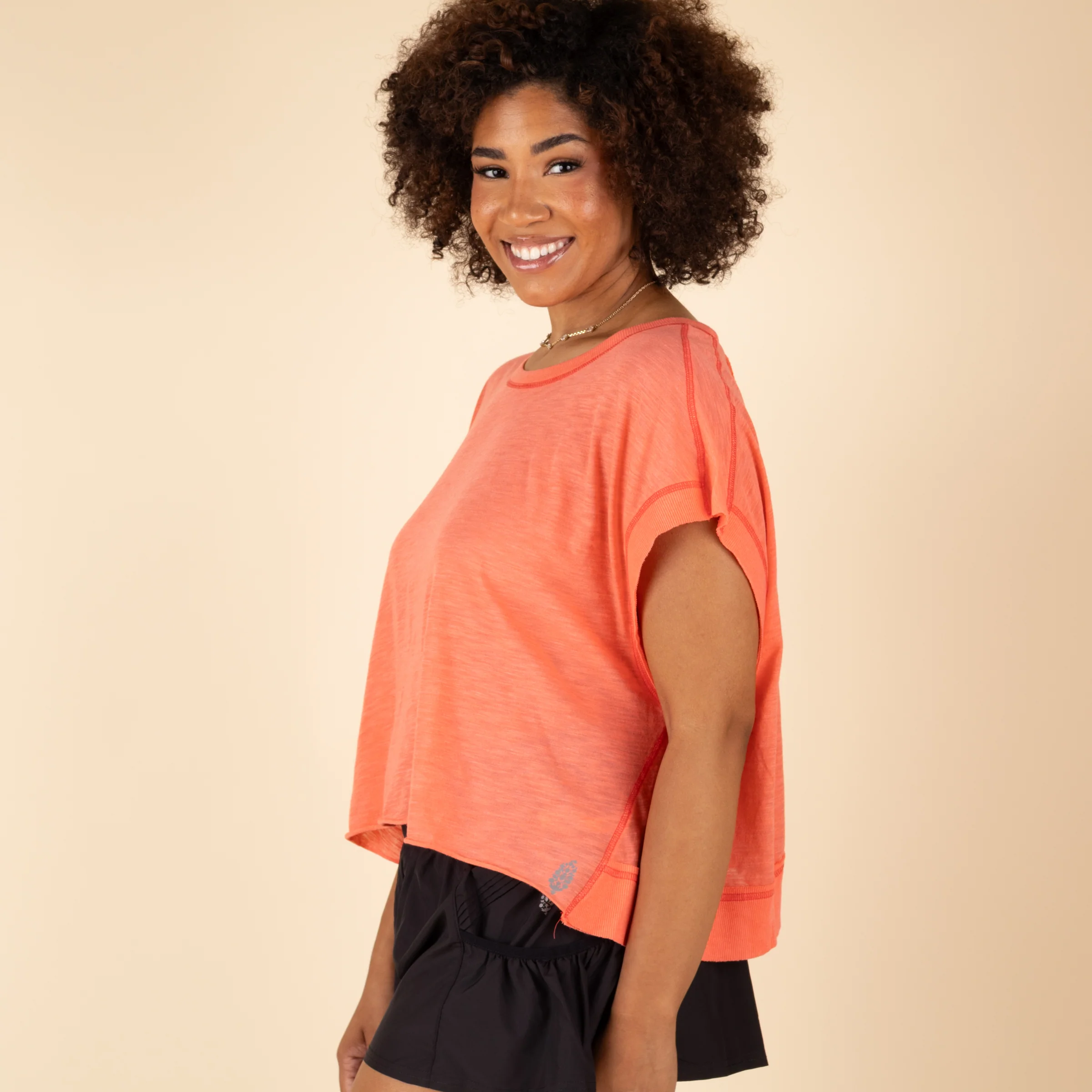 FP Movement My Time Tee in Neon Coral - Image 3