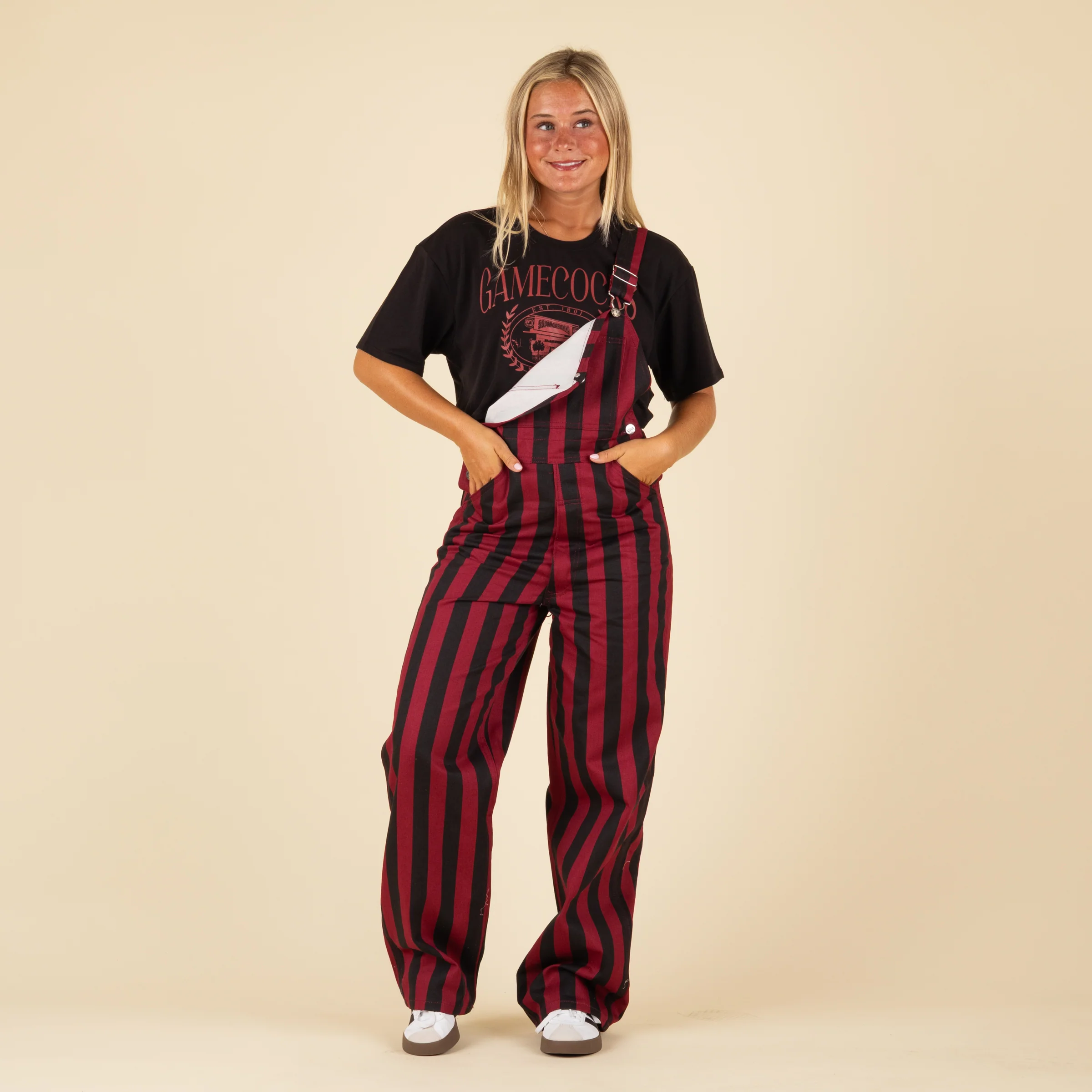Garnet and Black Overall Bibs - Image 2