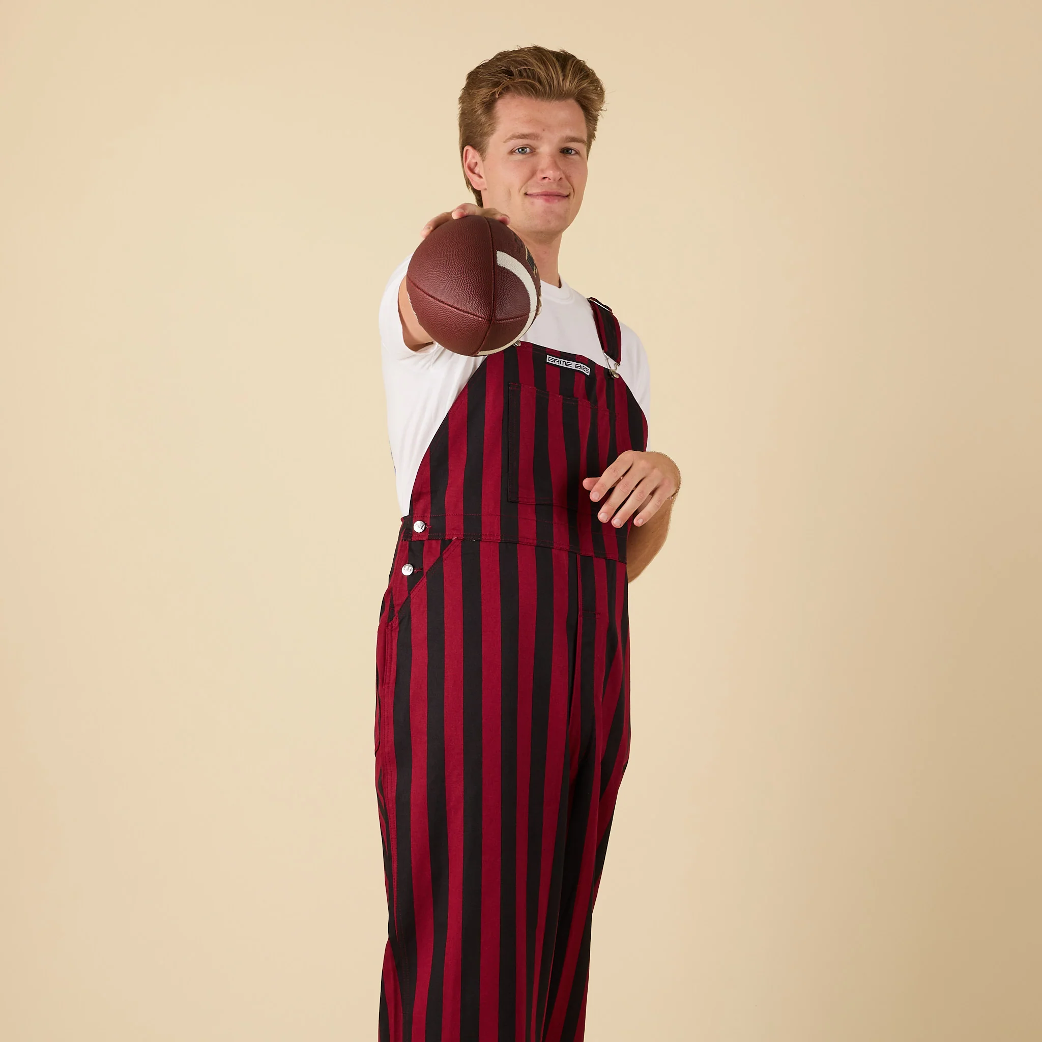 Garnet and Black Overall Bibs - Image 3