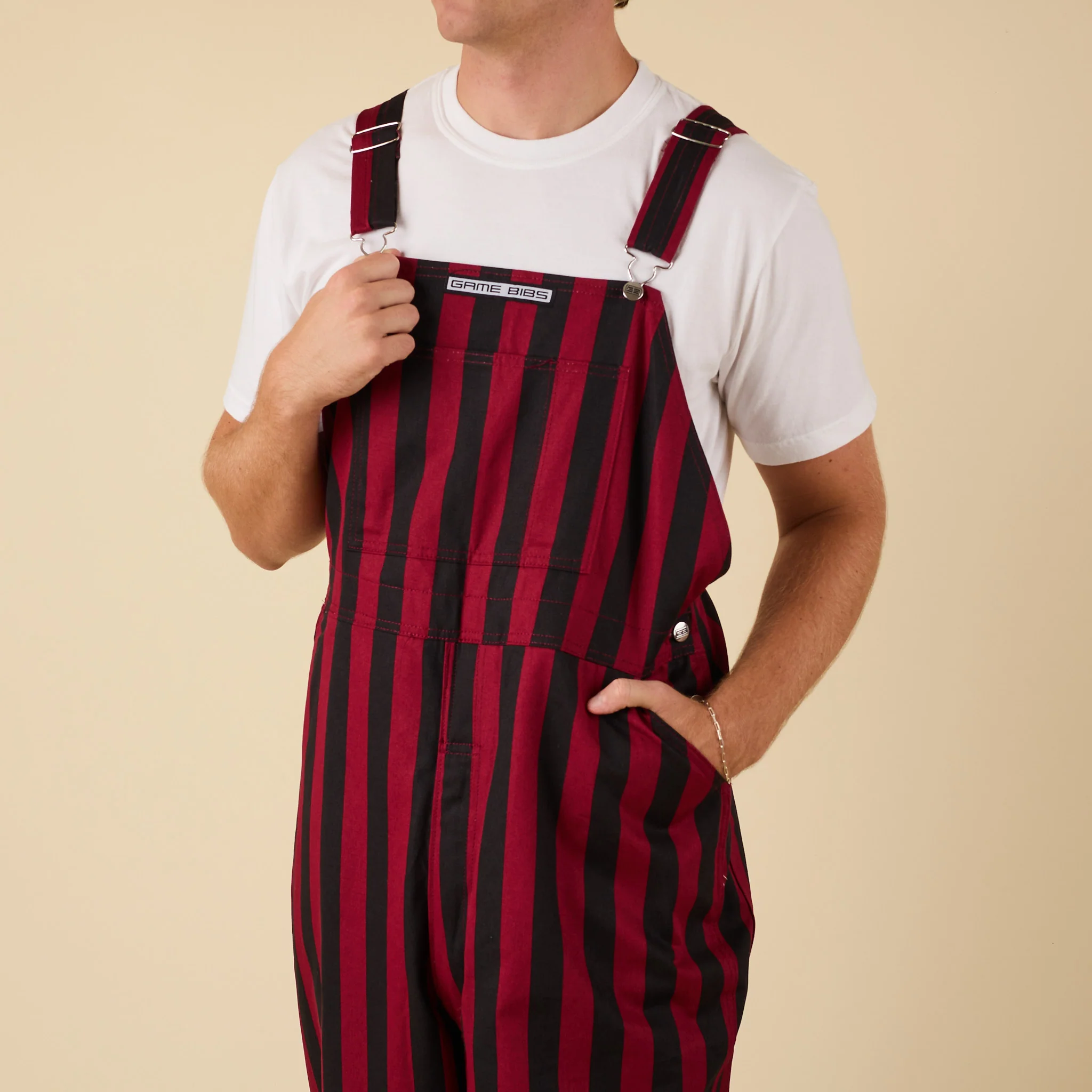 Garnet and Black Overall Bibs - Image 5
