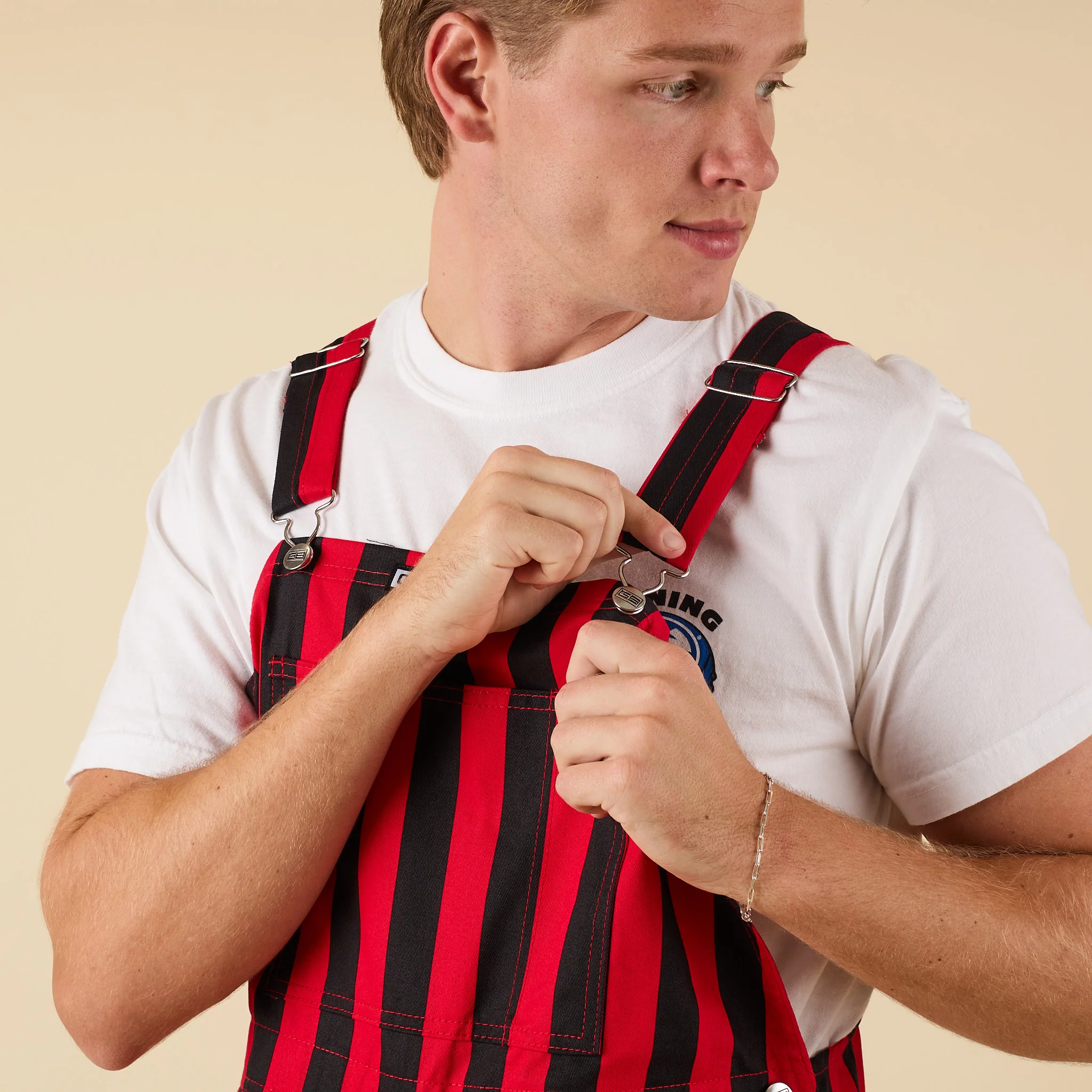 Red and Black Overall Bibs - Image 6