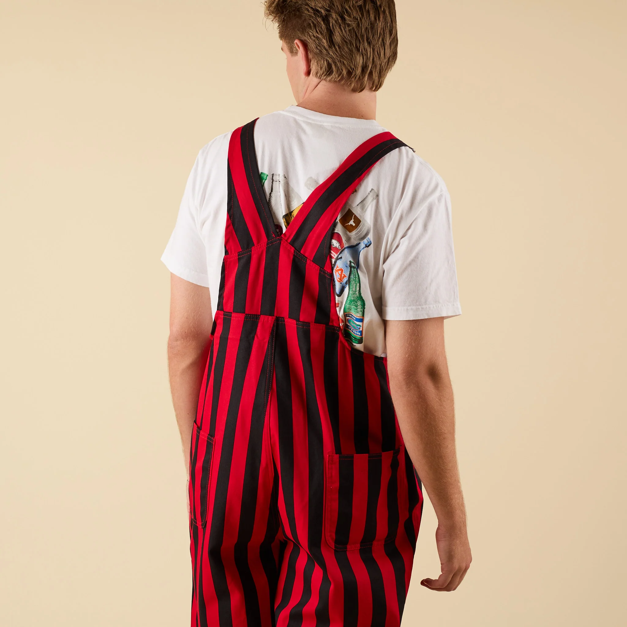 Red and Black Overall Bibs - Image 7