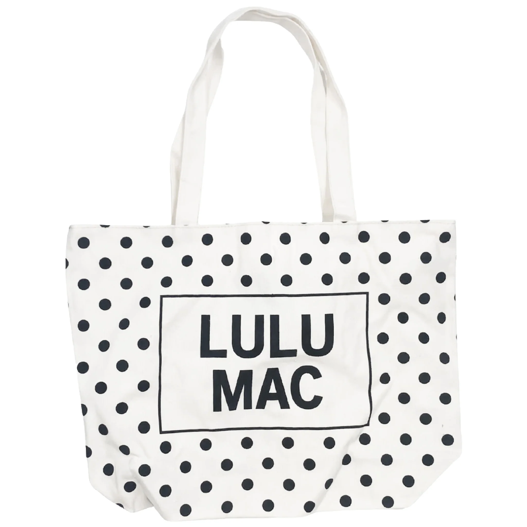 Lulu Mac Polka Dot Canvas Tote Bag - Image 4