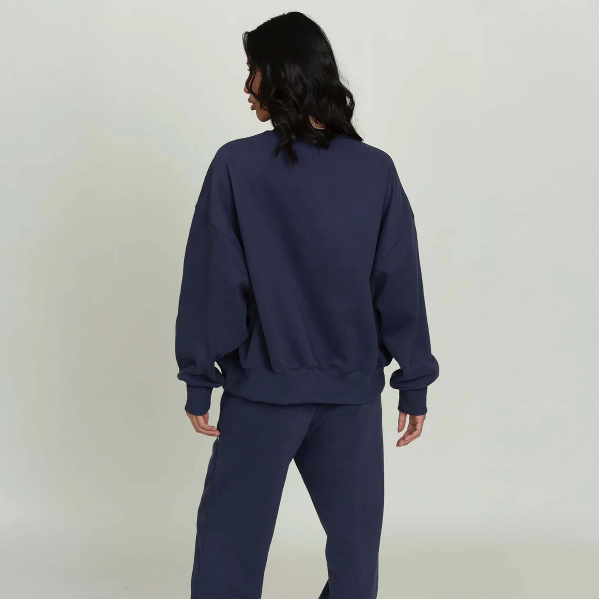 Gold Hinge Arch Crewneck in Dark Denim Blue - Image 4