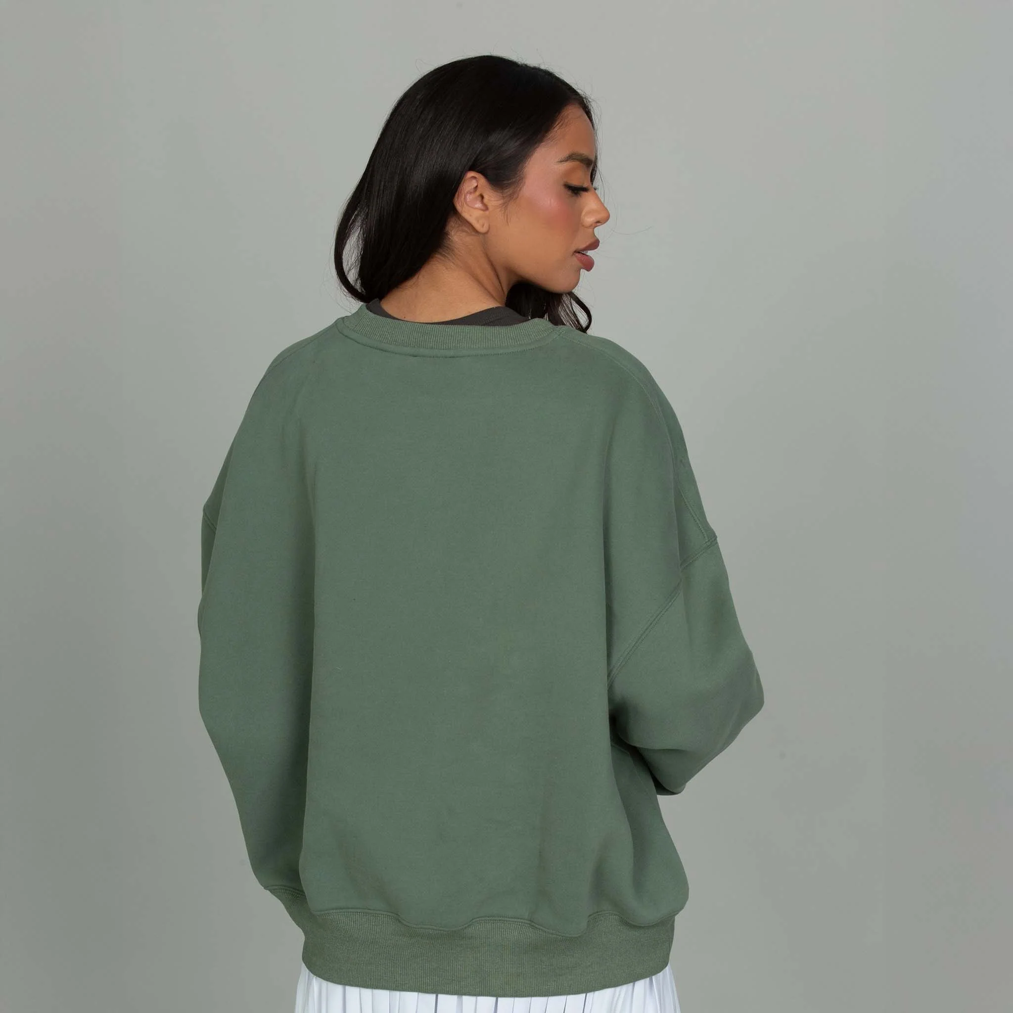 Gold Hinge Arch Crewneck Sweatshirt in Sea Spray - Image 3